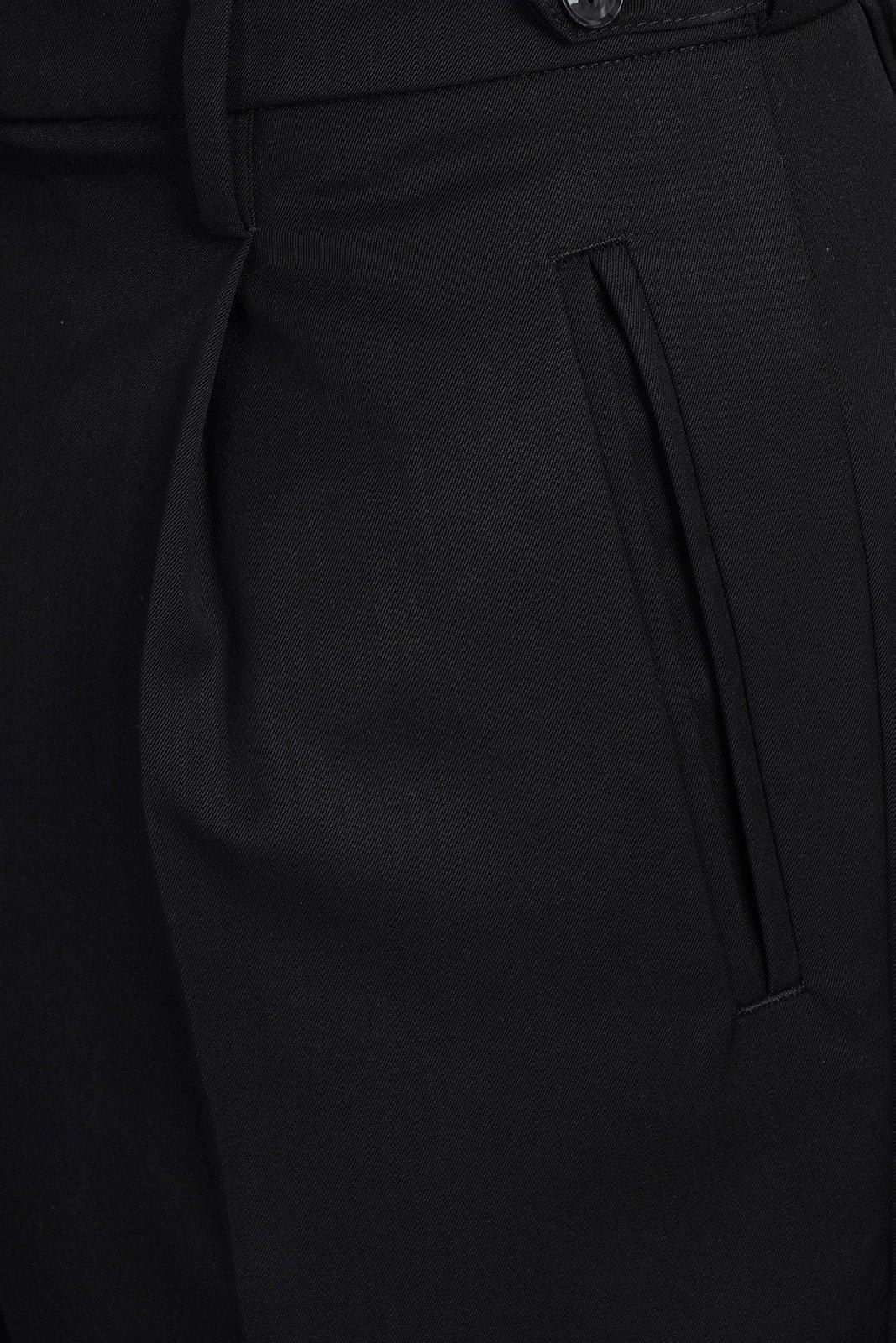 Shop Barena Venezia Masco Straight-leg Trousers In Black