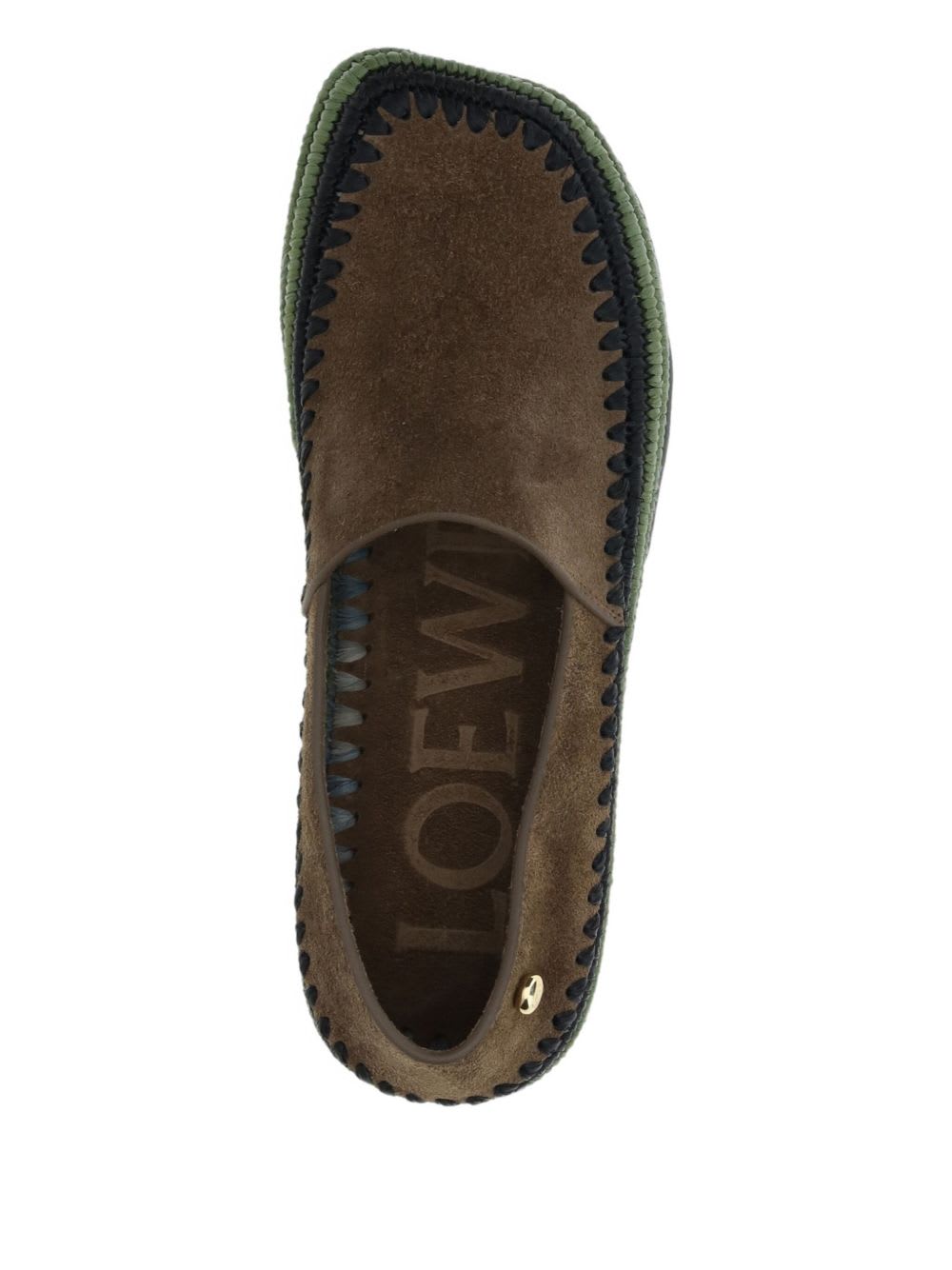 Loewe Women Suede Espadrilles In Brown