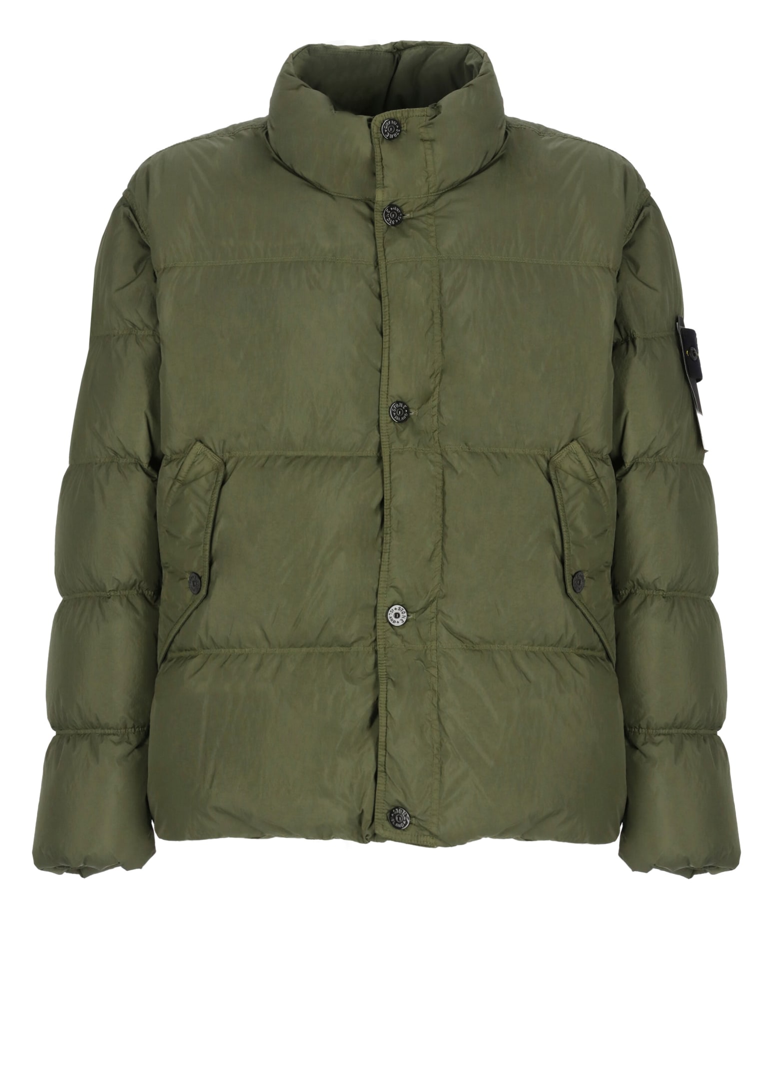 STONE ISLAND DOWN JACKET WITH LOGO 