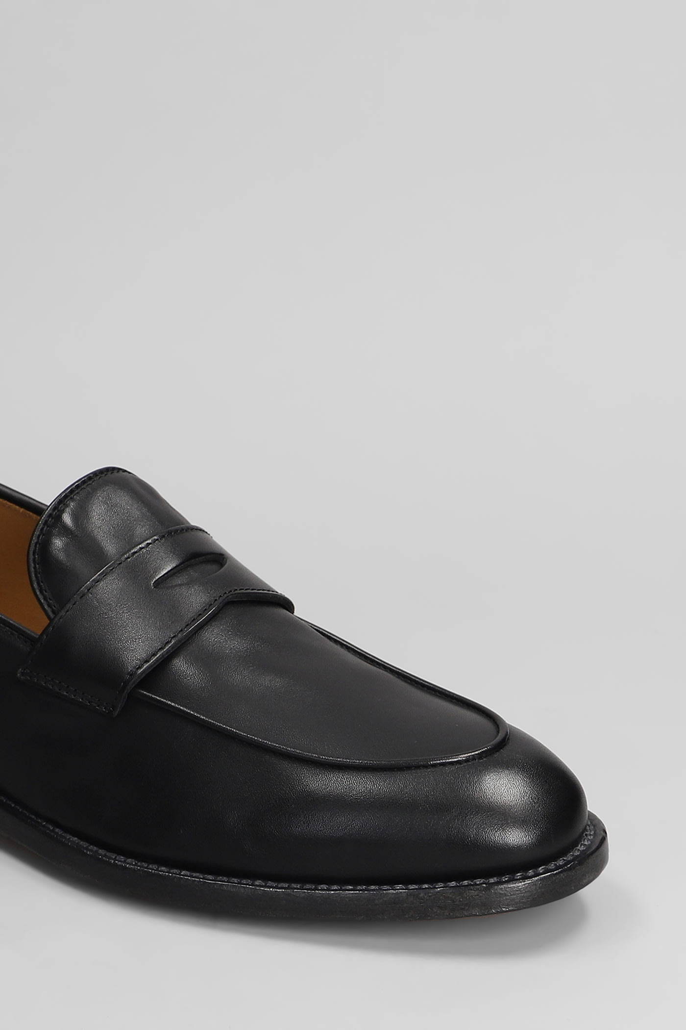 Officine Creative Opera 001 Loafers In Black Leather