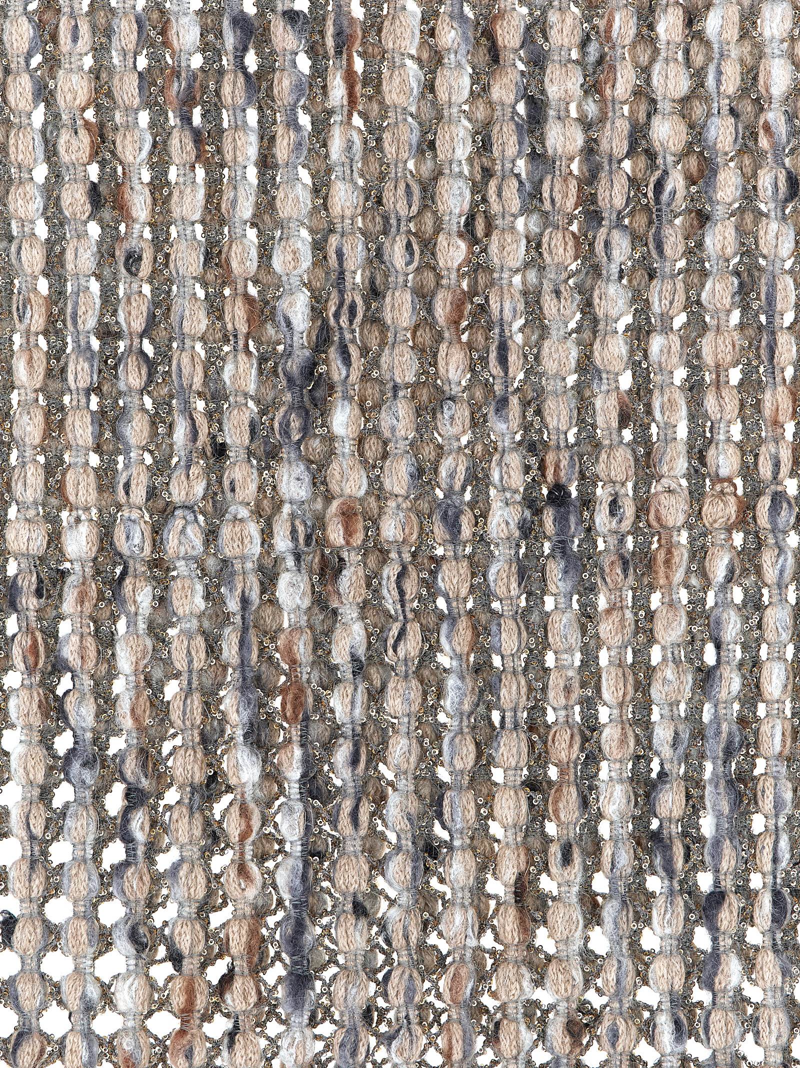 Brunello Cucinelli Balloon Net Embroidery Scarf In Multi