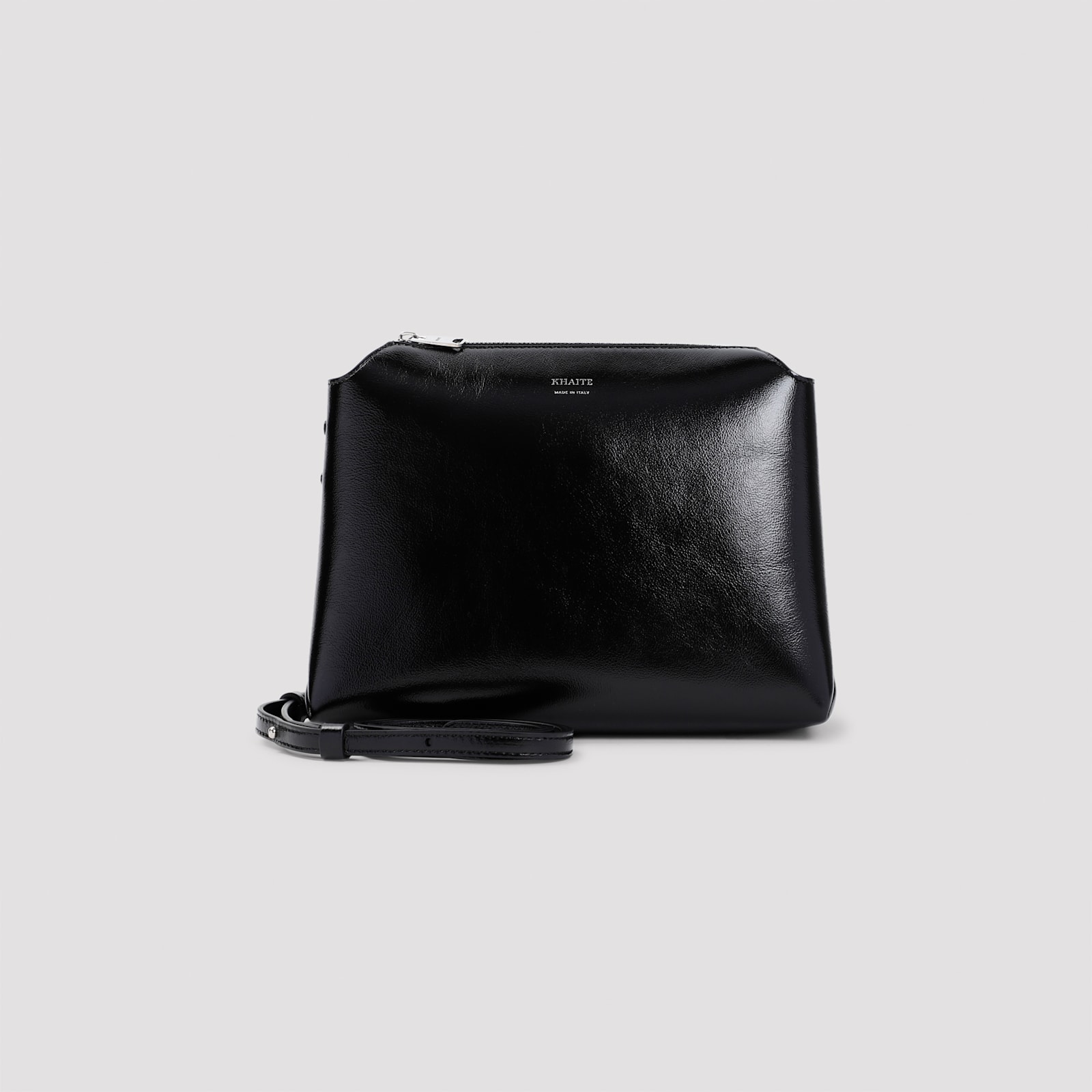 Shop Khaite Lina Medium Crossbody Bag In Black