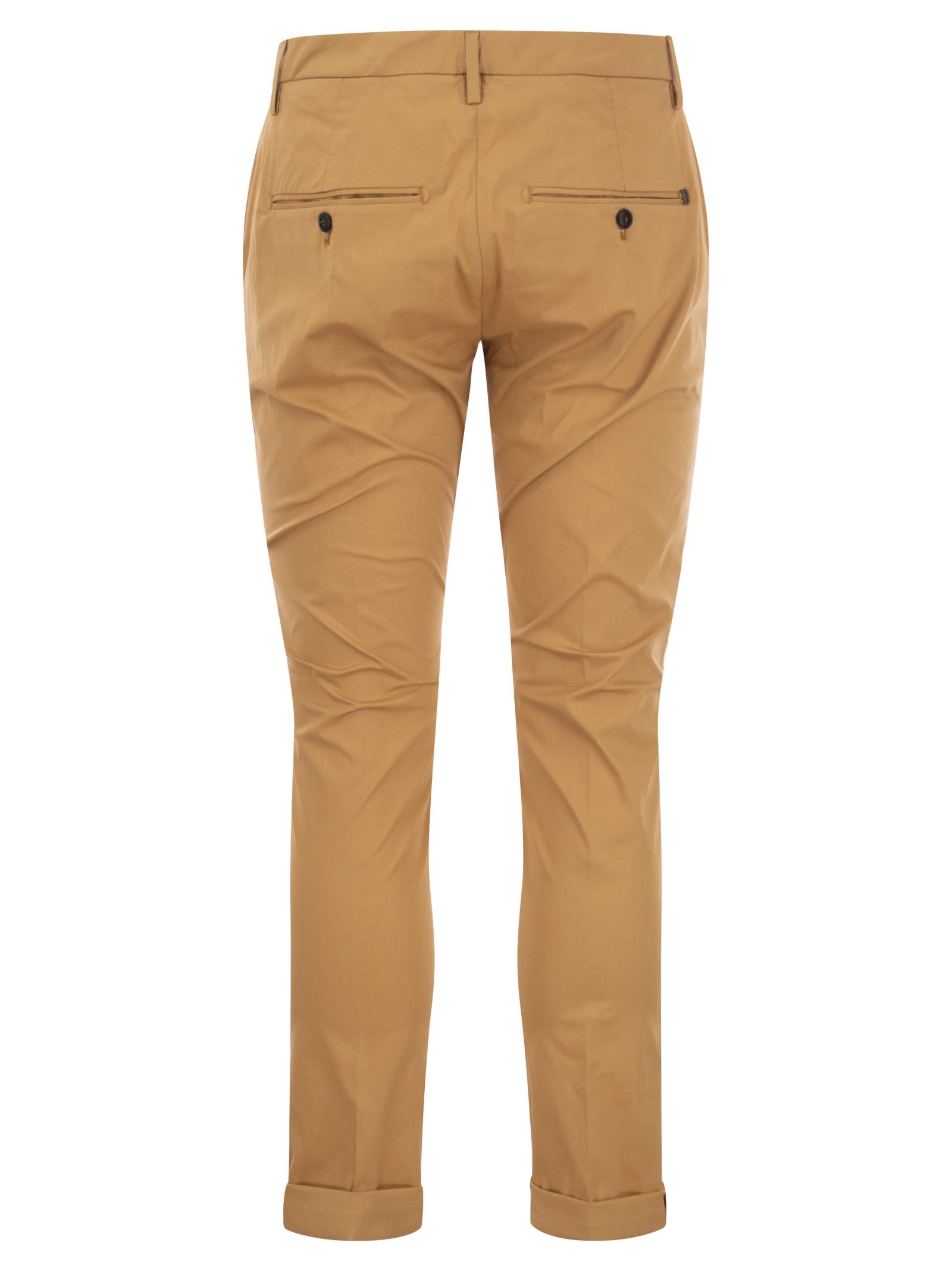 Shop Dondup Gaubert - Slim-fit Trousers In Ochre