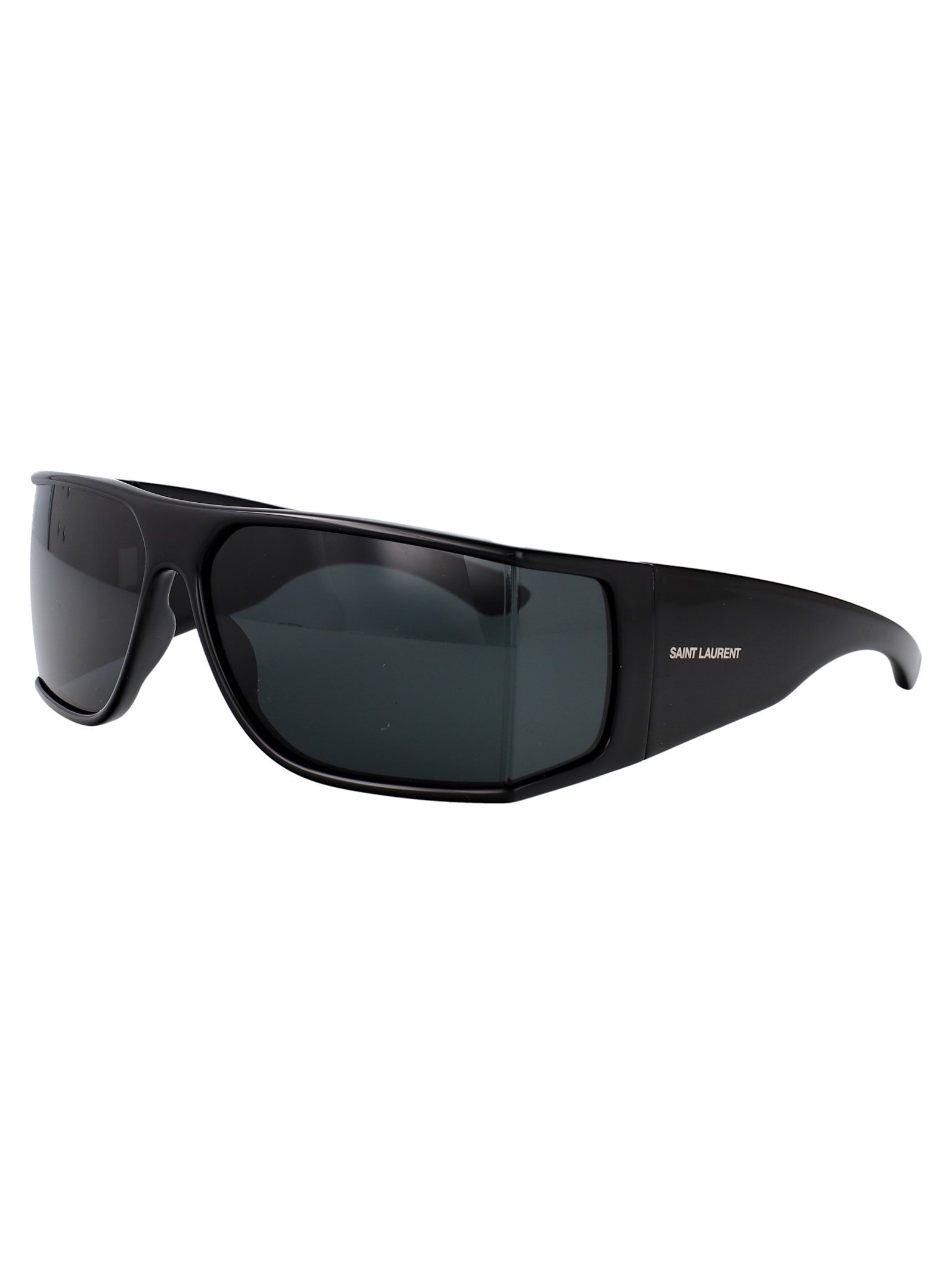 Saint Laurent Black-black-black Bio Injection Sunglasses In Black