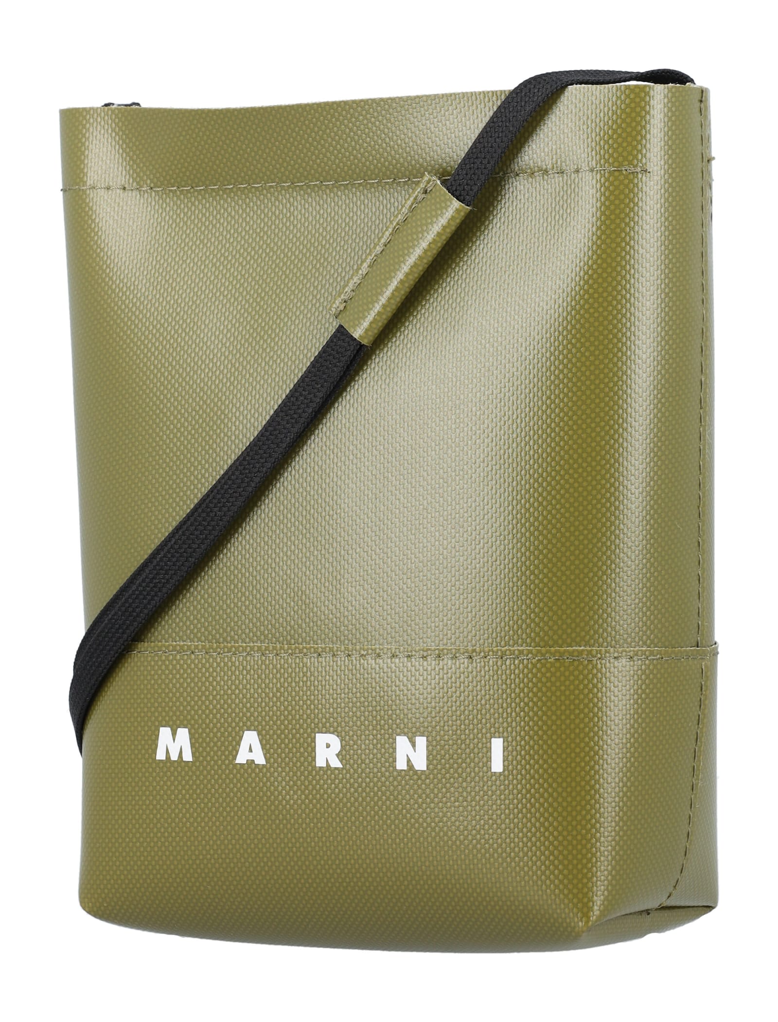 Shop Marni Crossbody Bag In Military Green