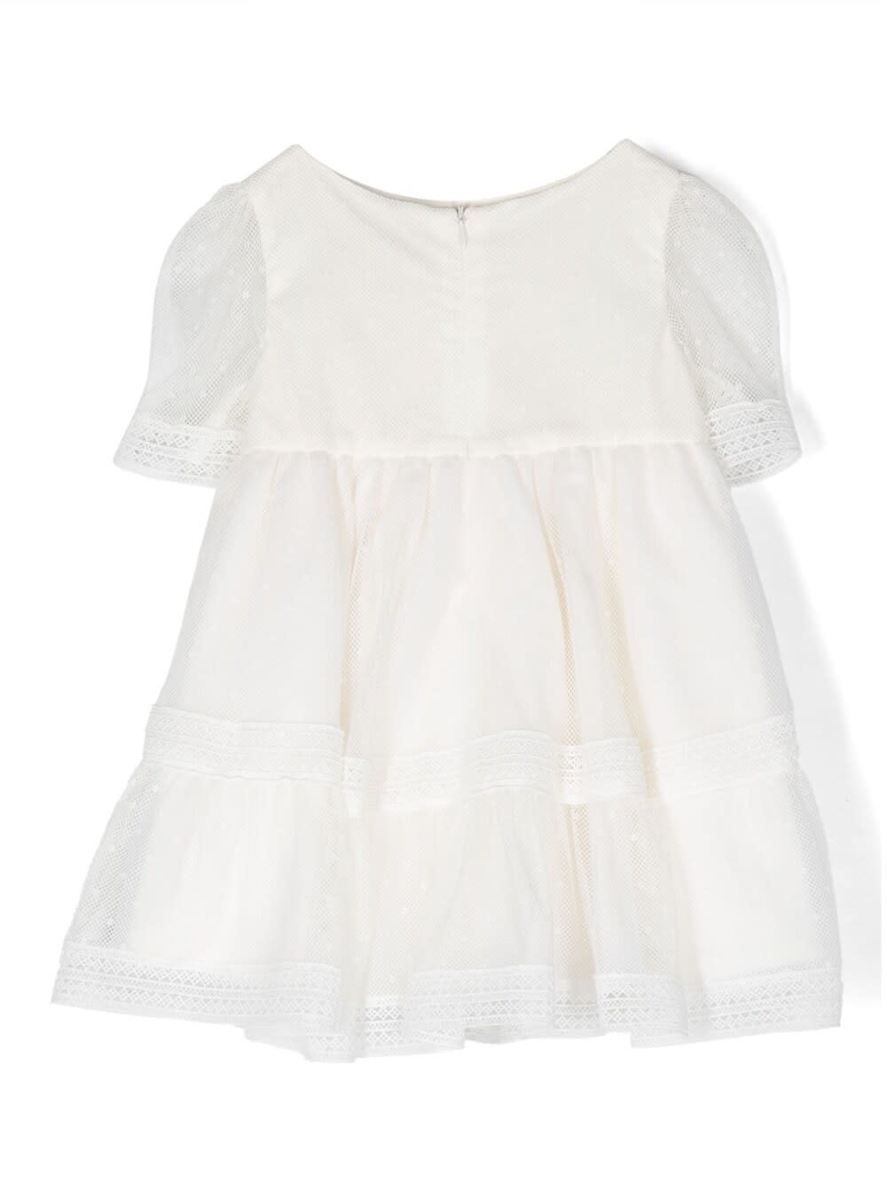 Shop Tartine Et Chocolat Dress With Embroidery In Beige
