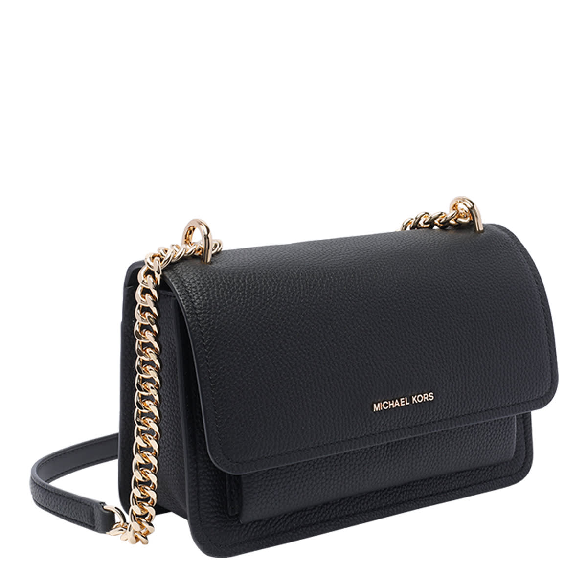 Michael Michael Kors Claire Leather Crossbody Bag In Black