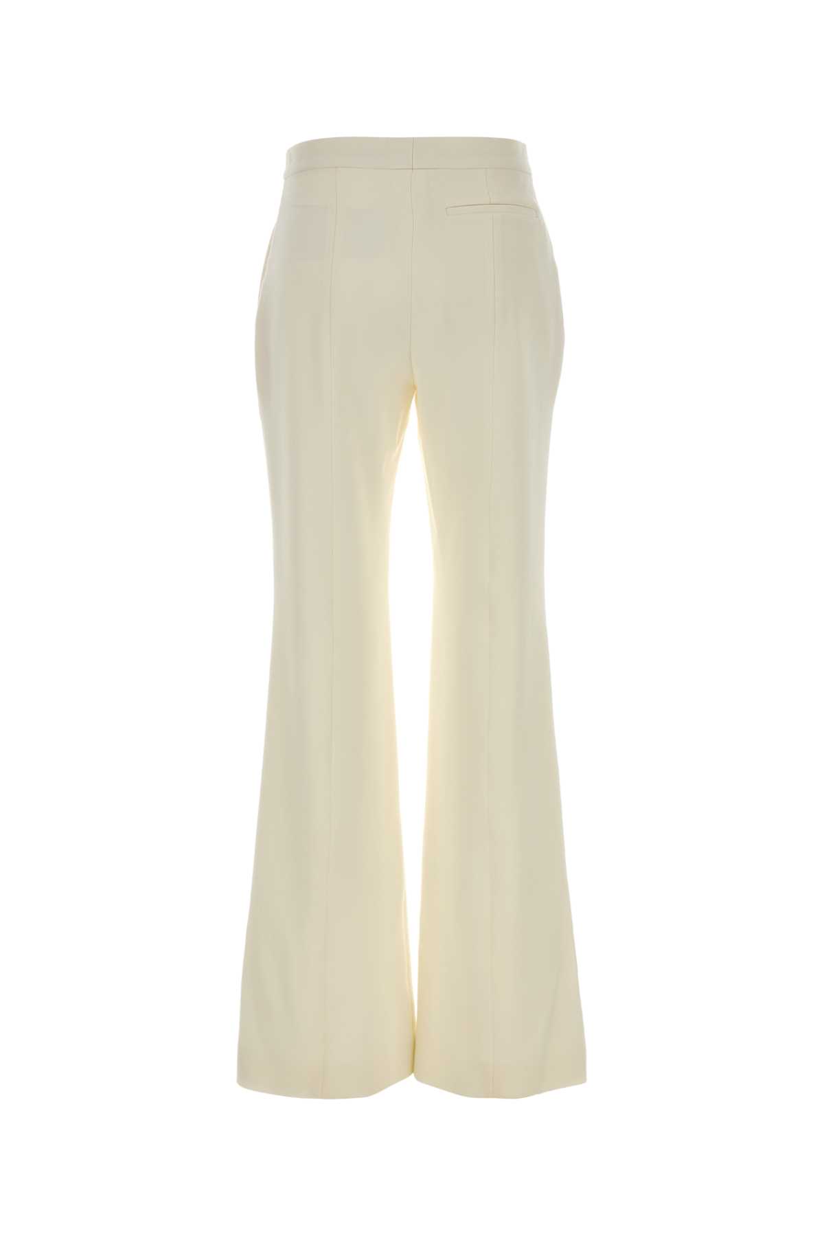 Givenchy Flared Wool Trousers Featuring Belt Loops In Neutral