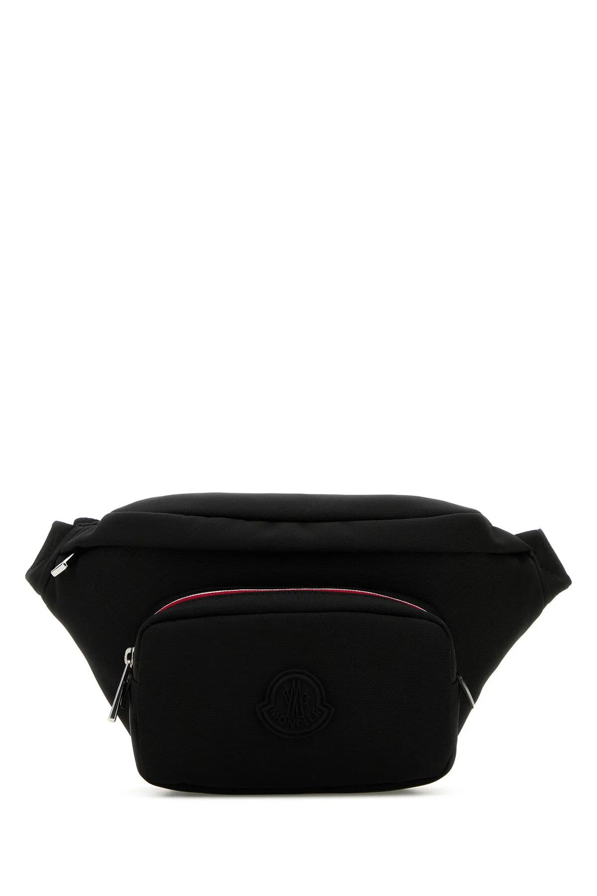 Black Nylon Blend Durance Belt Bag