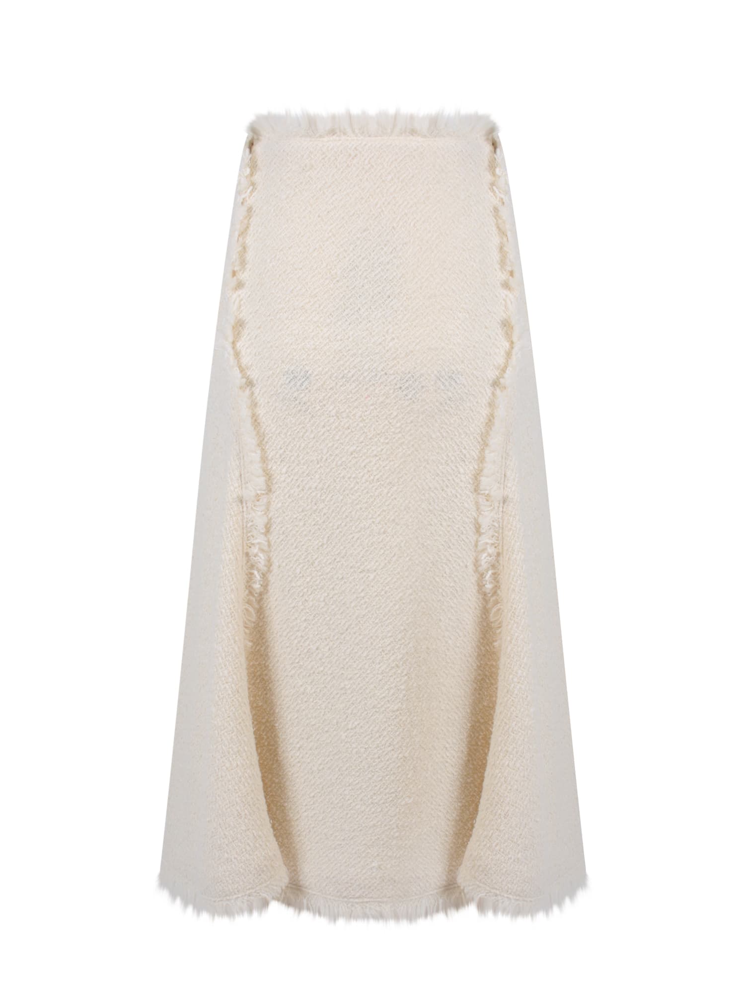 Shop Alberta Ferretti Skirt In White