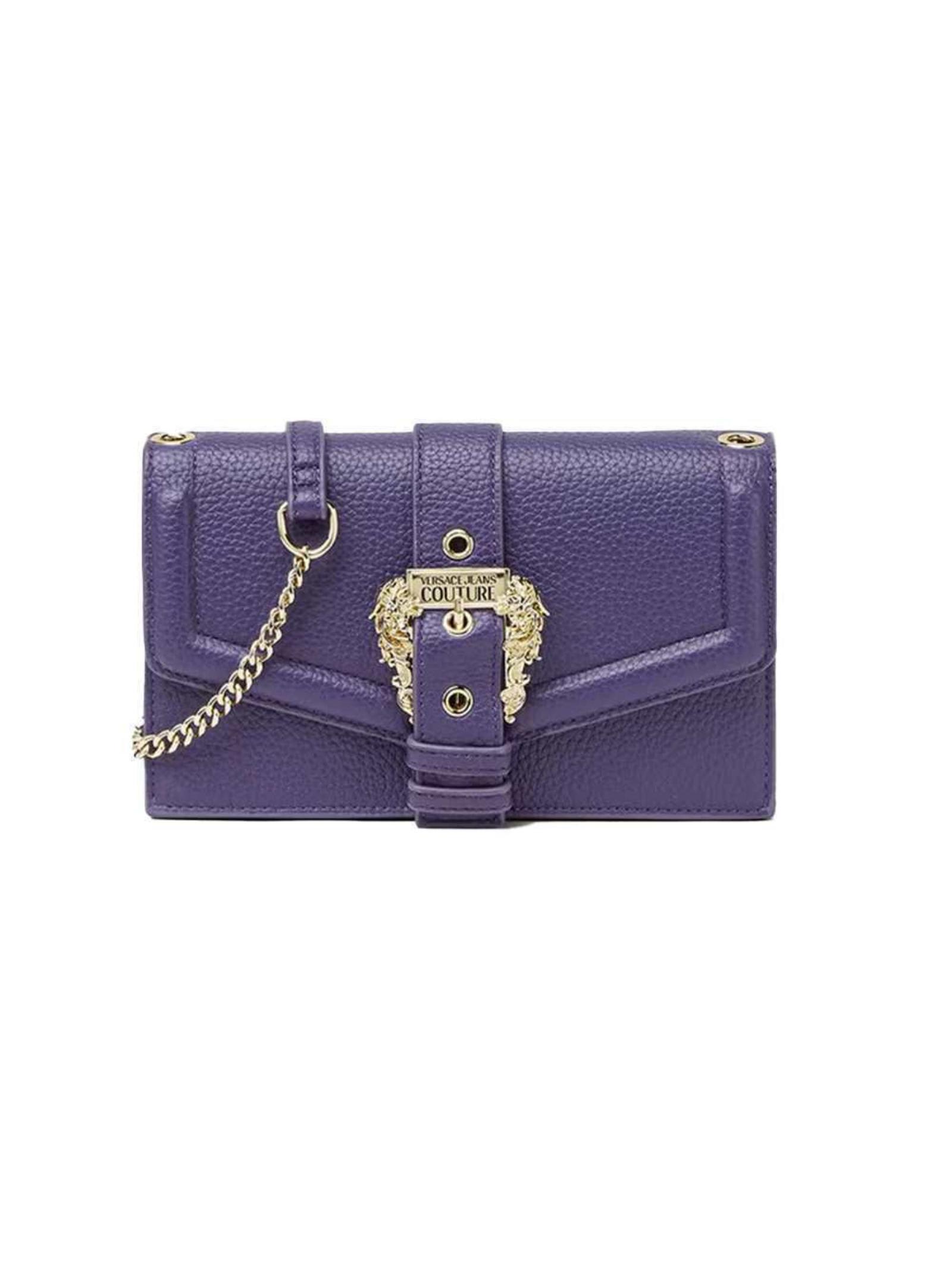 Shop Versace Jeans Couture Wallet In Purple