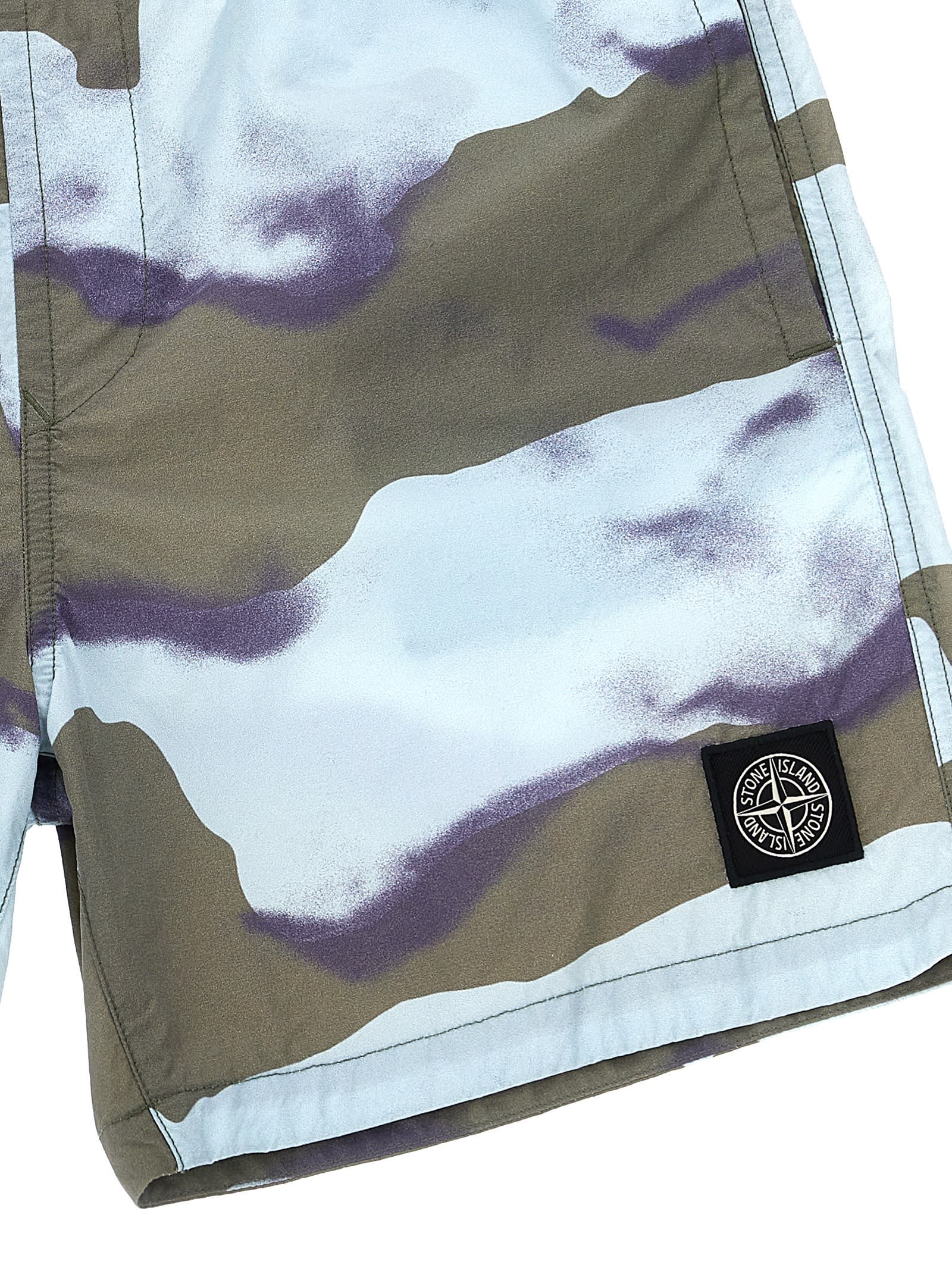 Stone Island Logo Patch Swim Shorts