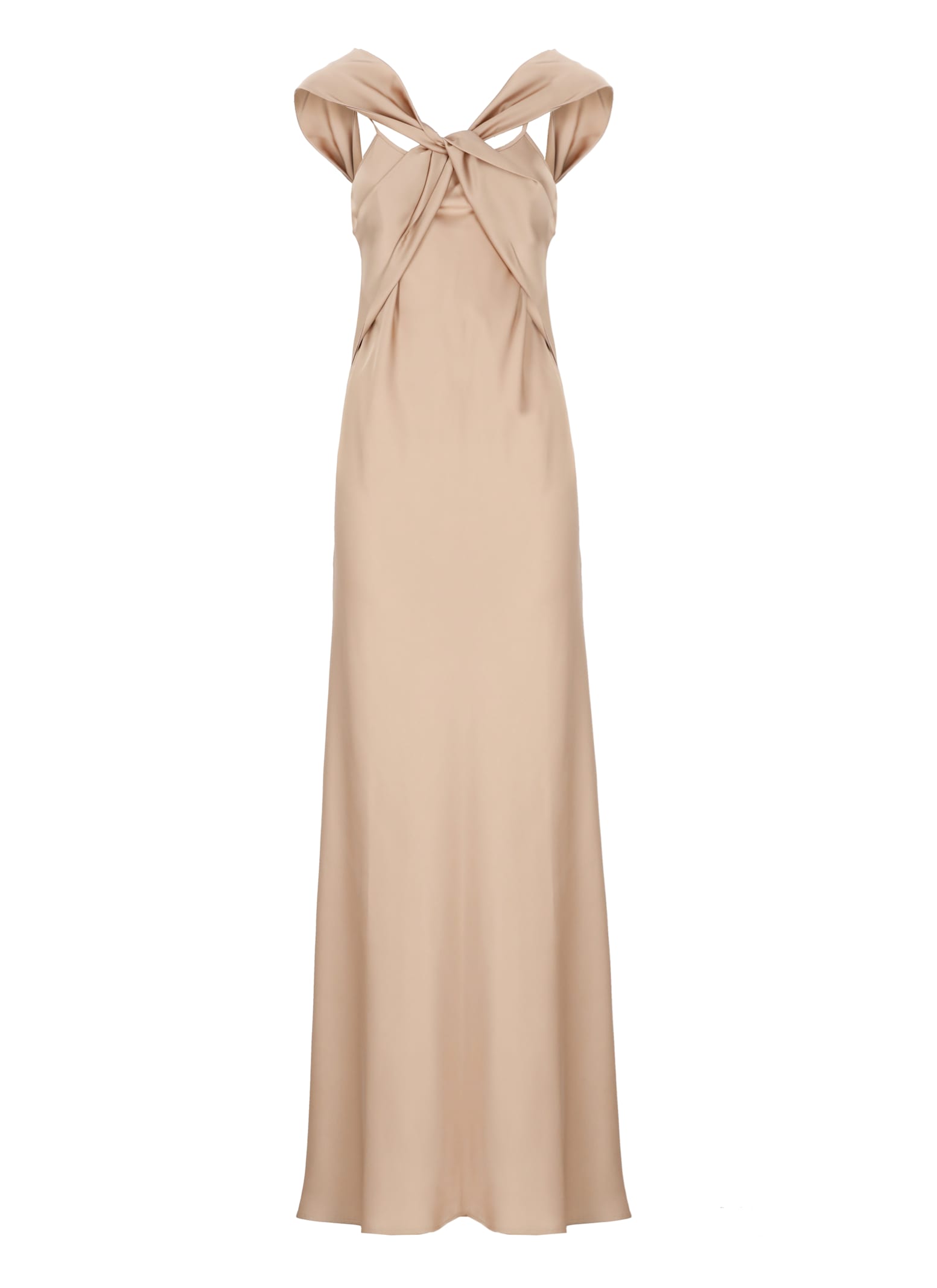 D. Exterior Satin Dress