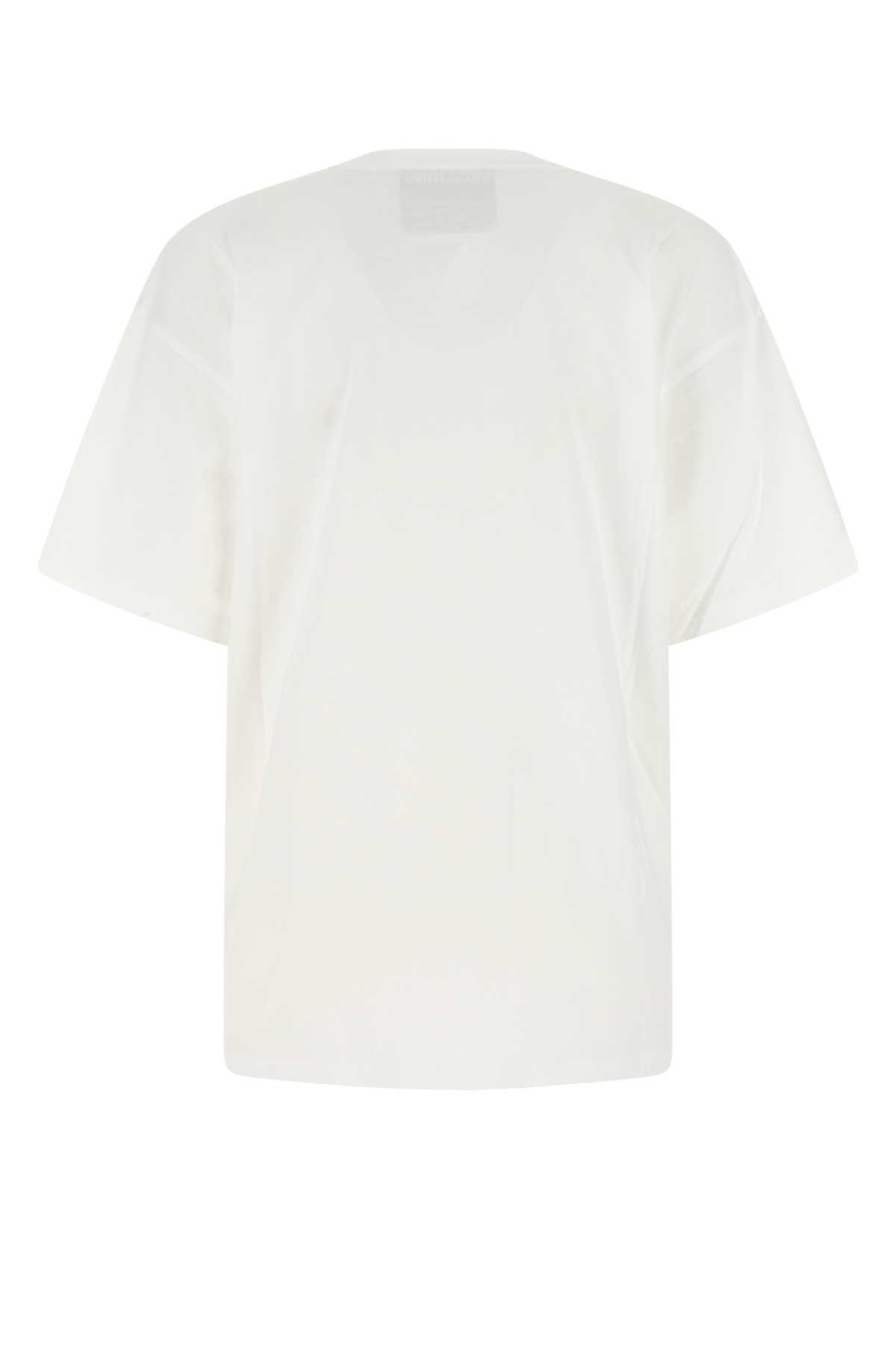 Moschino White Cotton Oversize T-shirt In A3001
