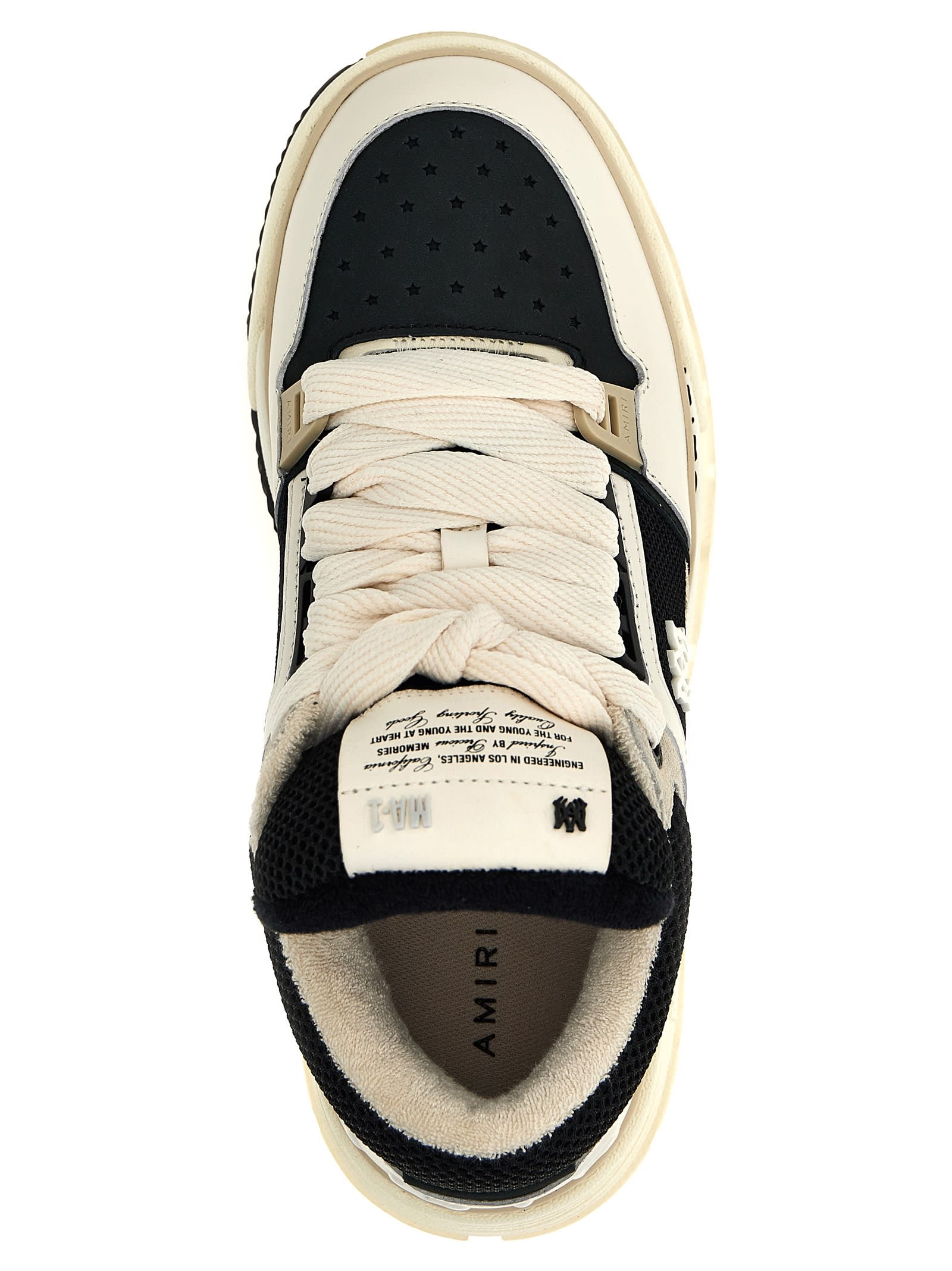 Amiri Ma-1 Sneakers In White/black