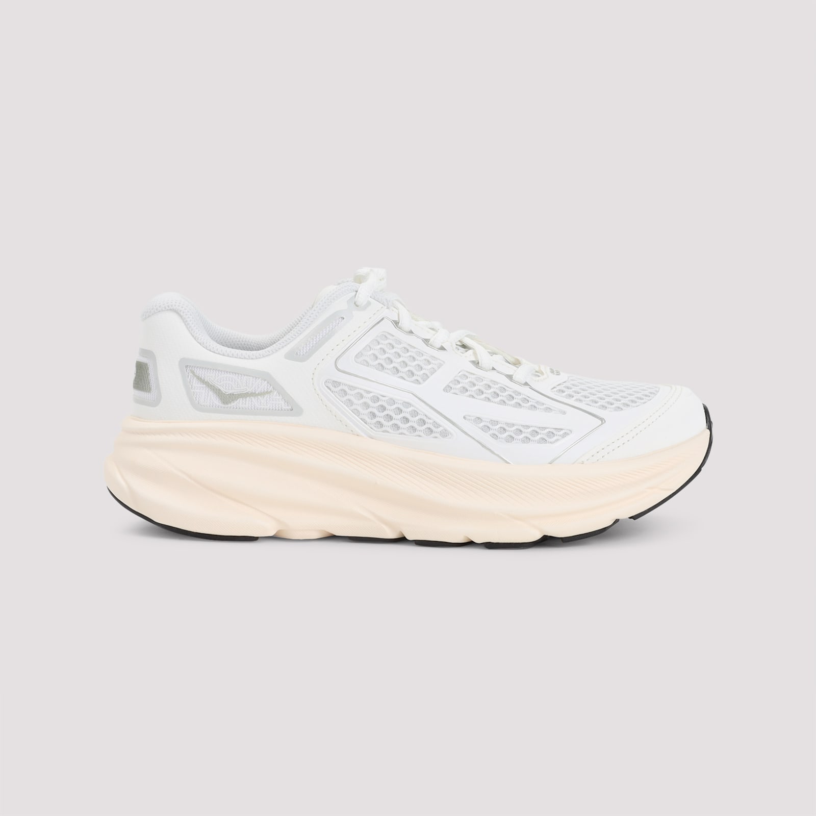 Hoka Lightweight Breathable Sneakers With Cushioned Sole In White