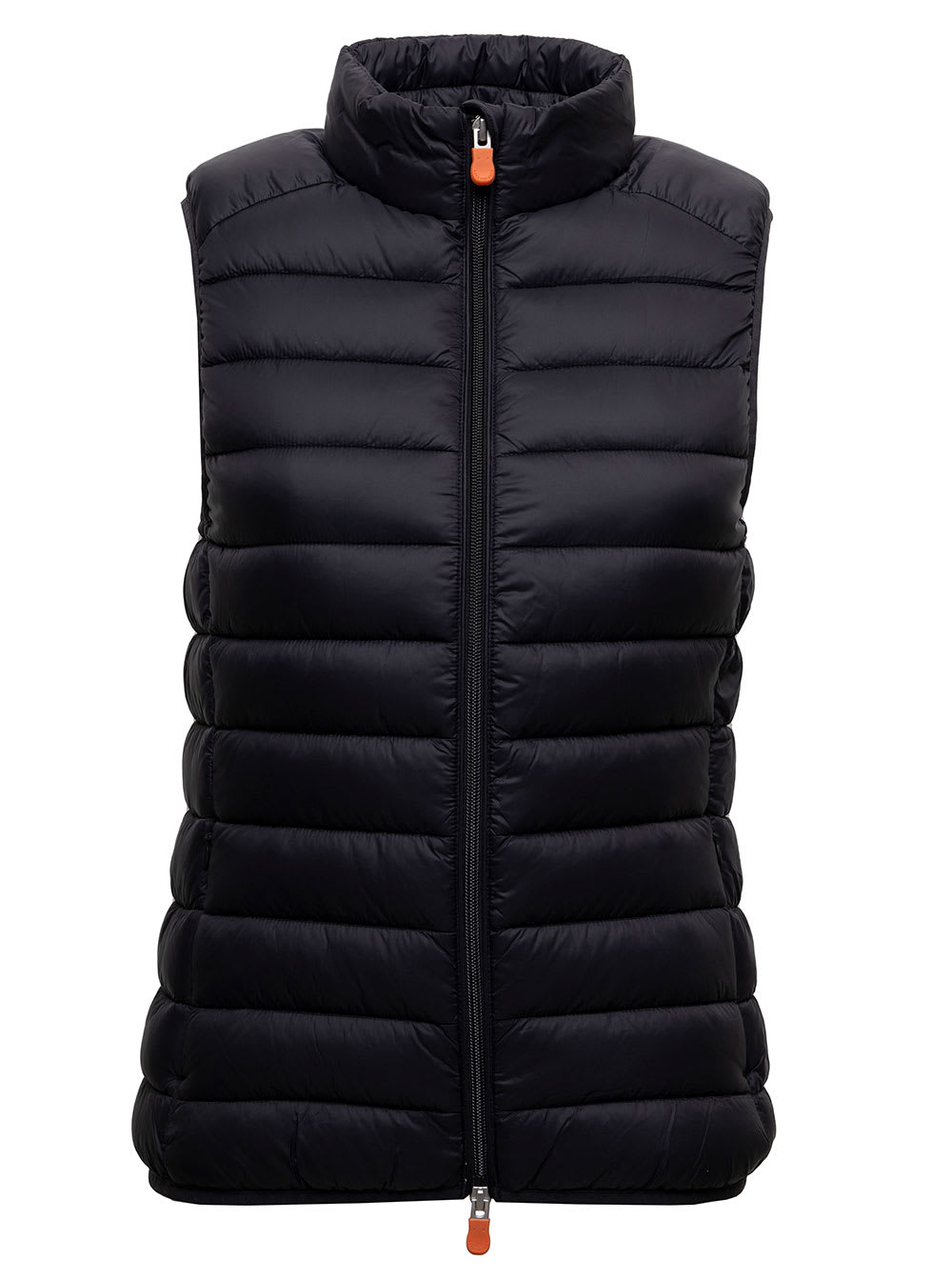 Black Charlotte Puffer Vest In Tech Fabric Save The Duck Woman