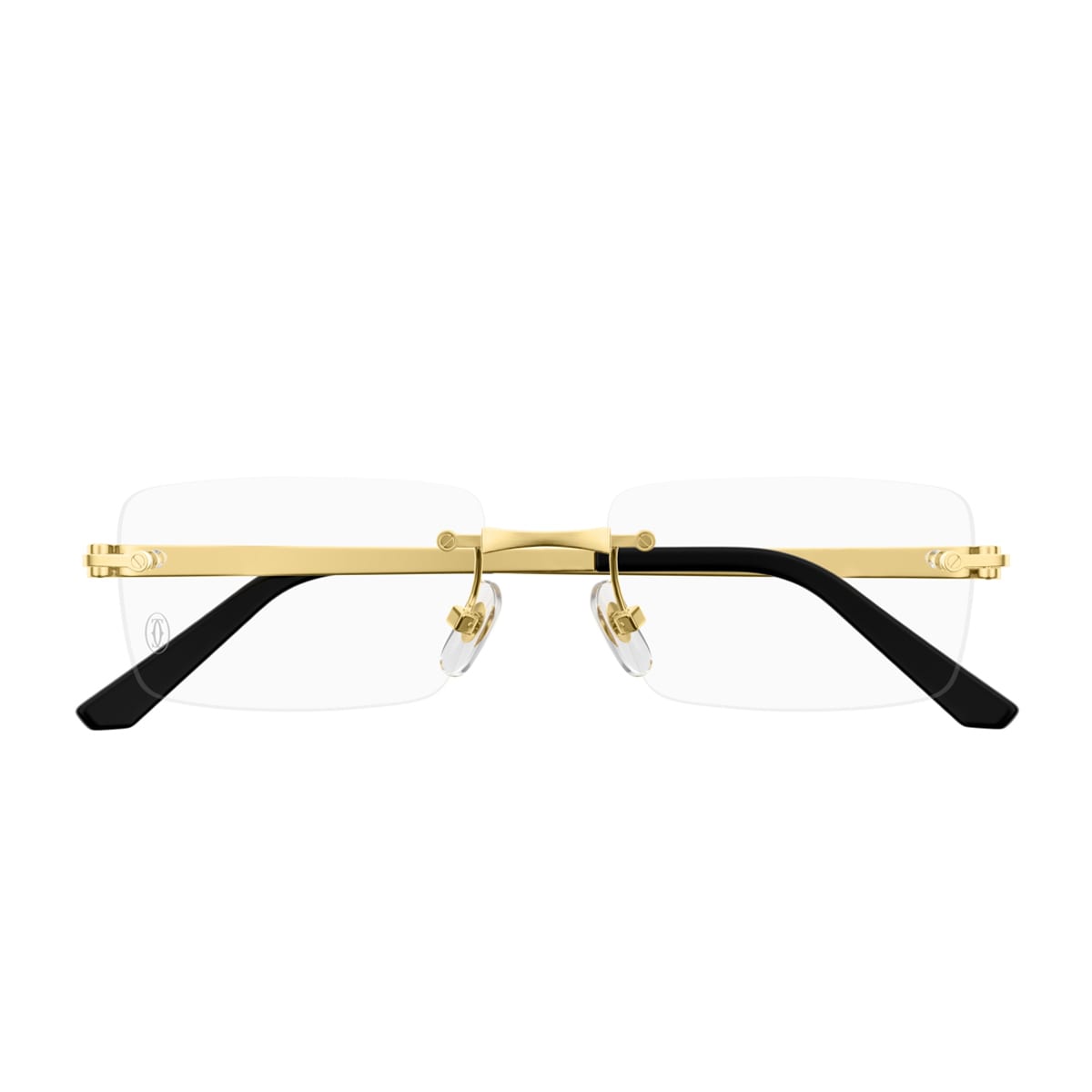 Cartier Ct0511o Santos De  001 Gold Glasses In Oro