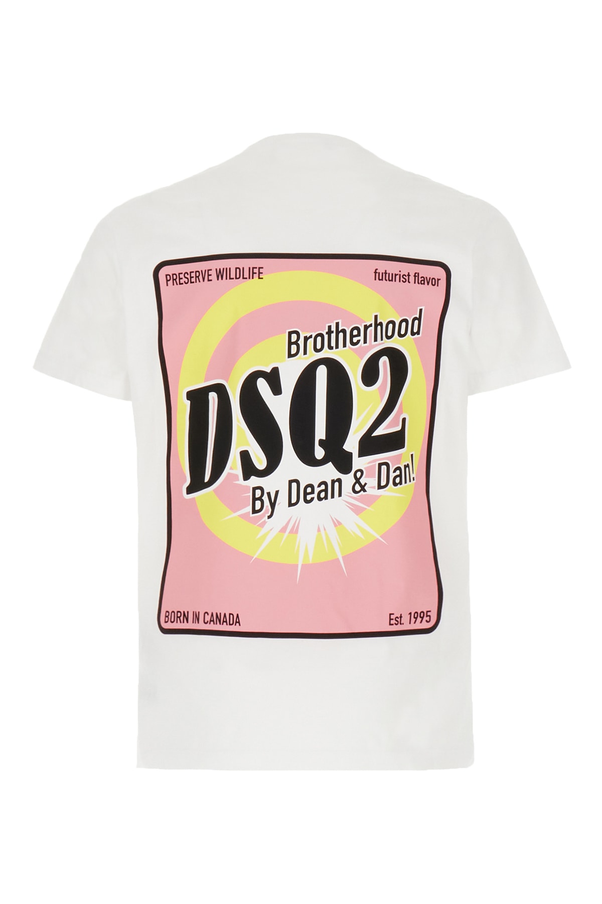 Shop Dsquared2 White Cotton T-shirt In 100