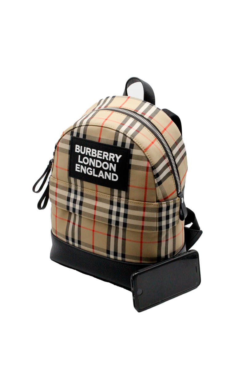 Burberry Backpack With Leather Inserts