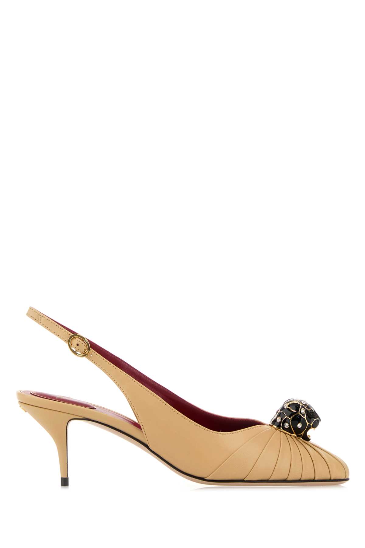 Valentino Chic Panthea Pumps Kitten Heel In Neutral