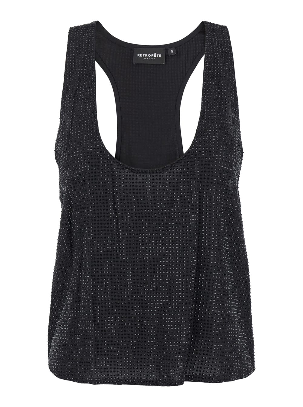 Shop Retroféte Whitney Embellishedtop In Black