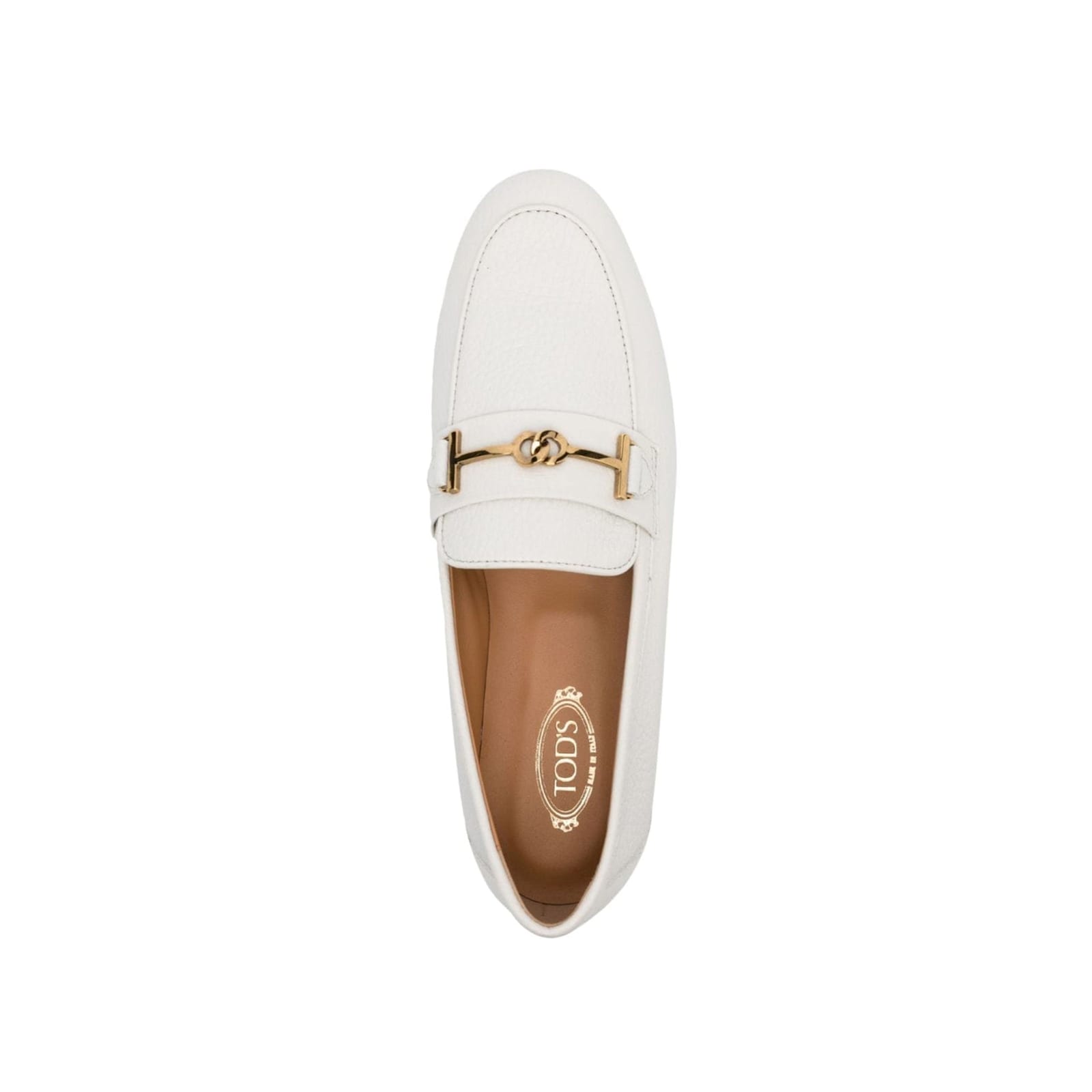 Tod's Leather Loafers In White