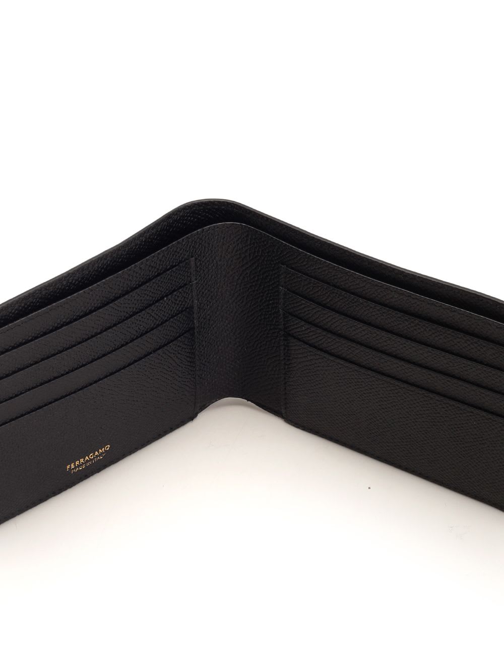 Shop Ferragamo Gancini Mini Wallet In Nero