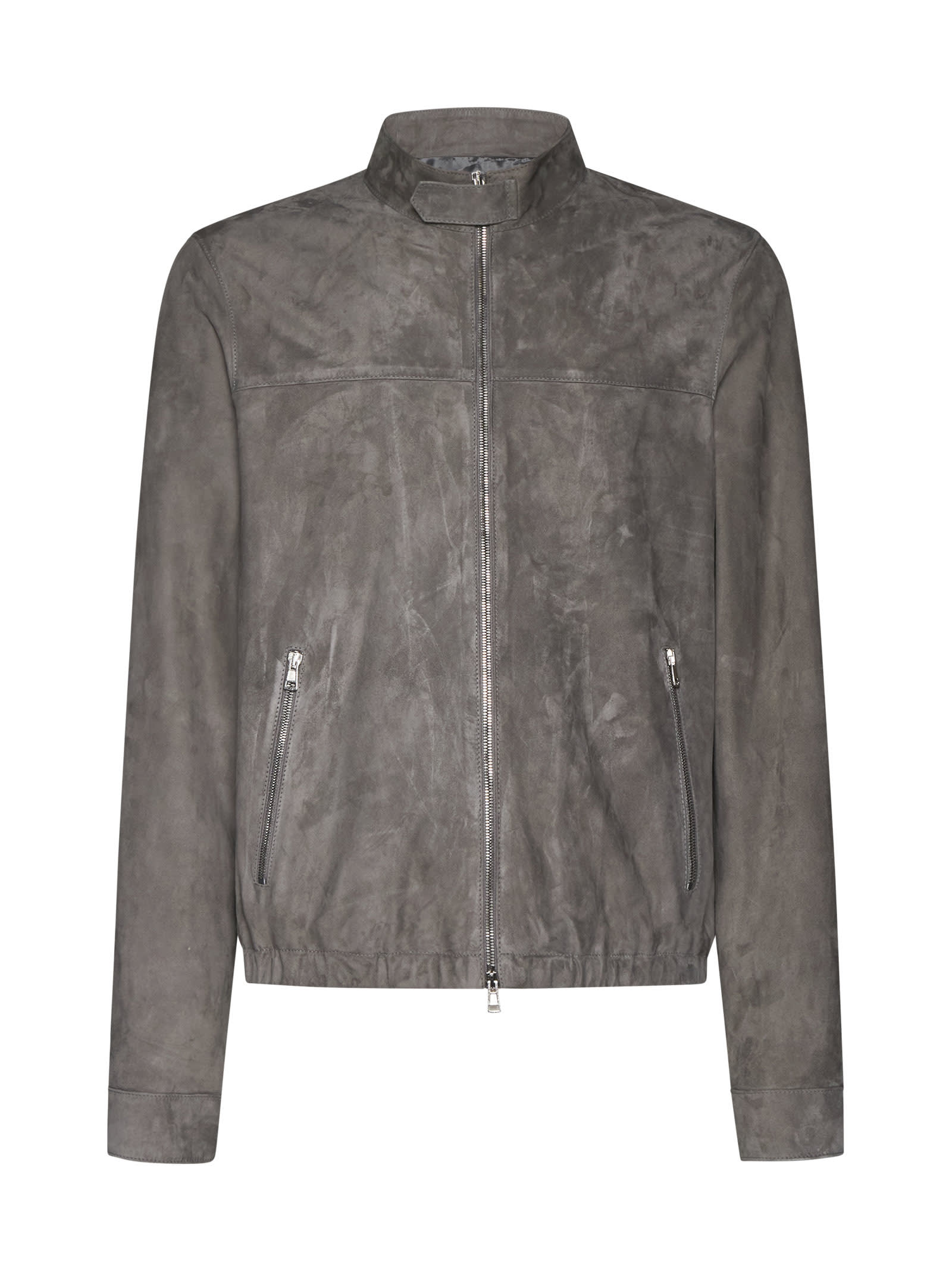 Shop Low Brand Jacket In Pearl