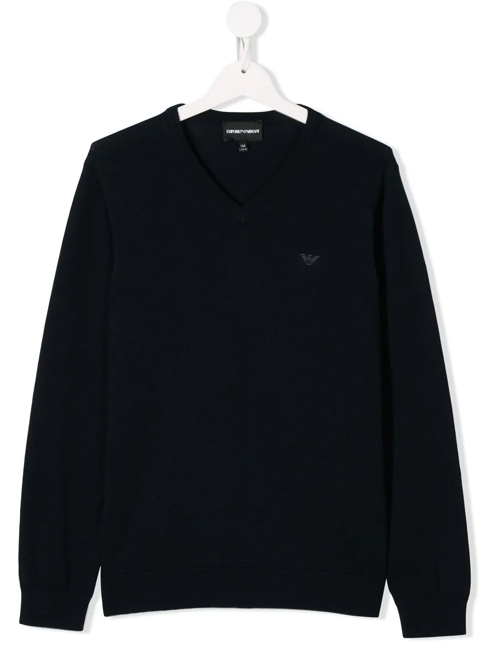 Shop Emporio Armani Sweaters Blue
