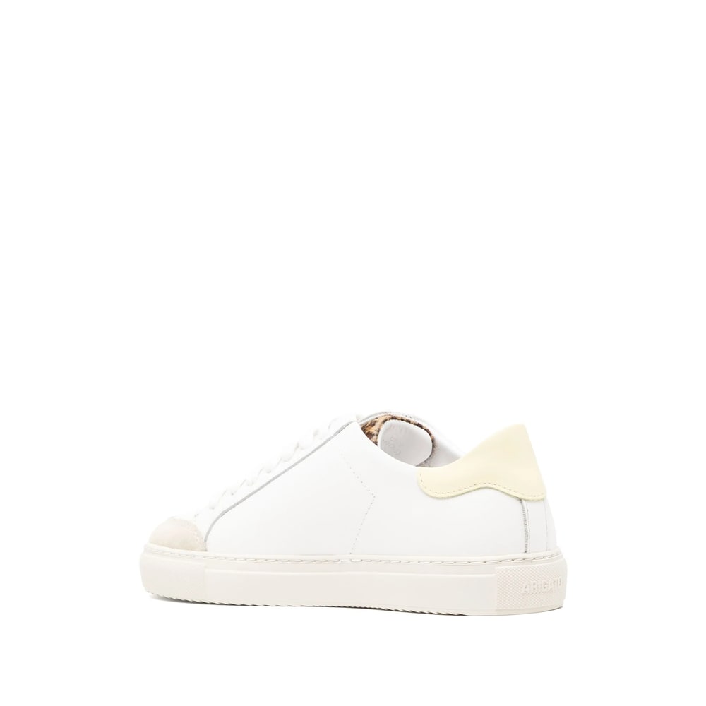 Axel Arigato Round Toe Rubber Sole Contrast Heel In White
