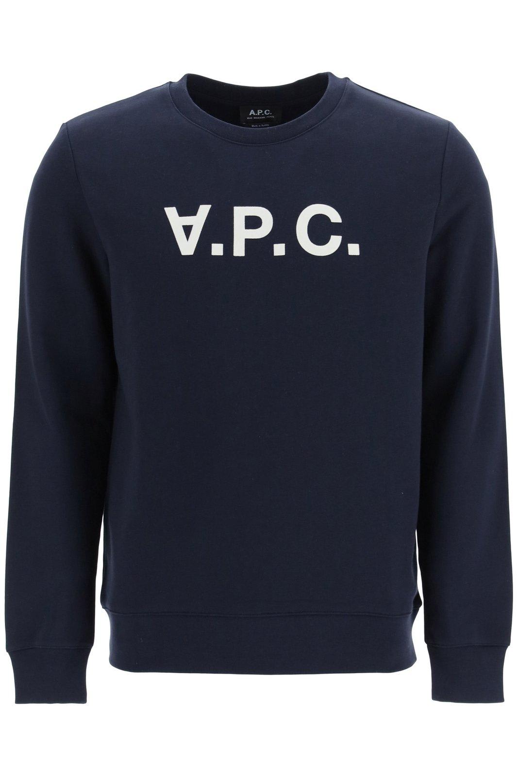 A.P.C. Logo-printed Straight Hem Sweatshirt