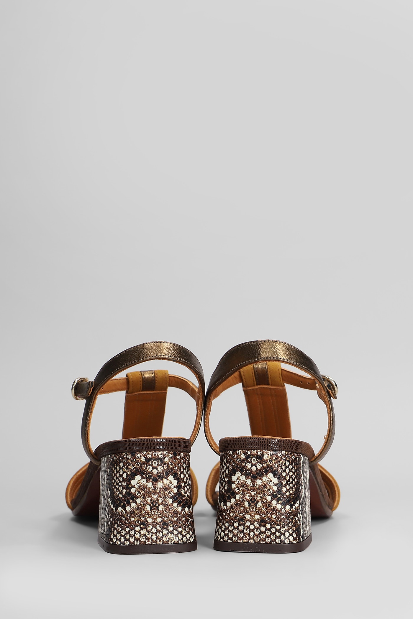 Chie Mihara Laluce Sandals In Leather Color Suede And Leather In Pink
