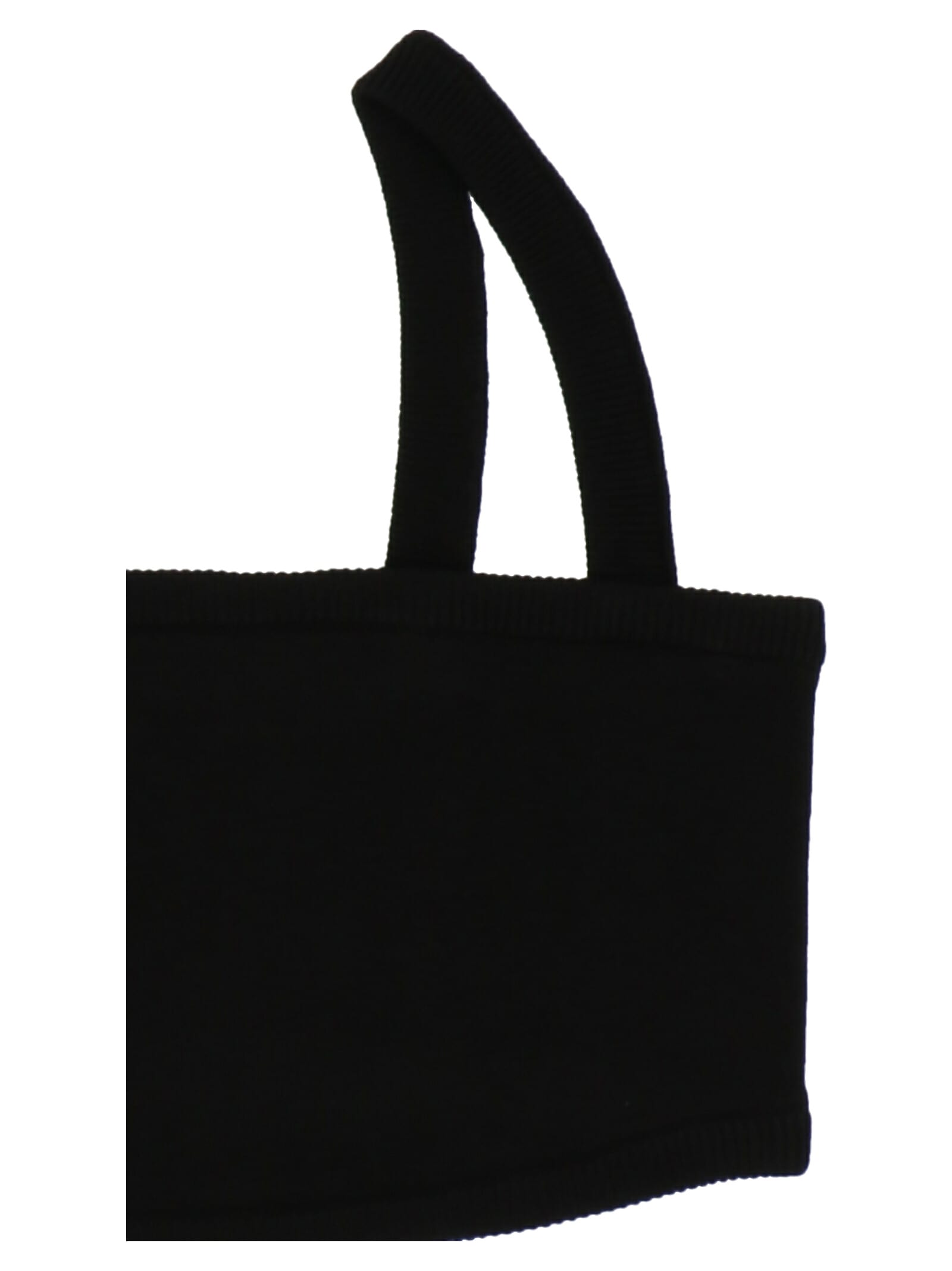 Max Mara Knitted Bra Top In Black
