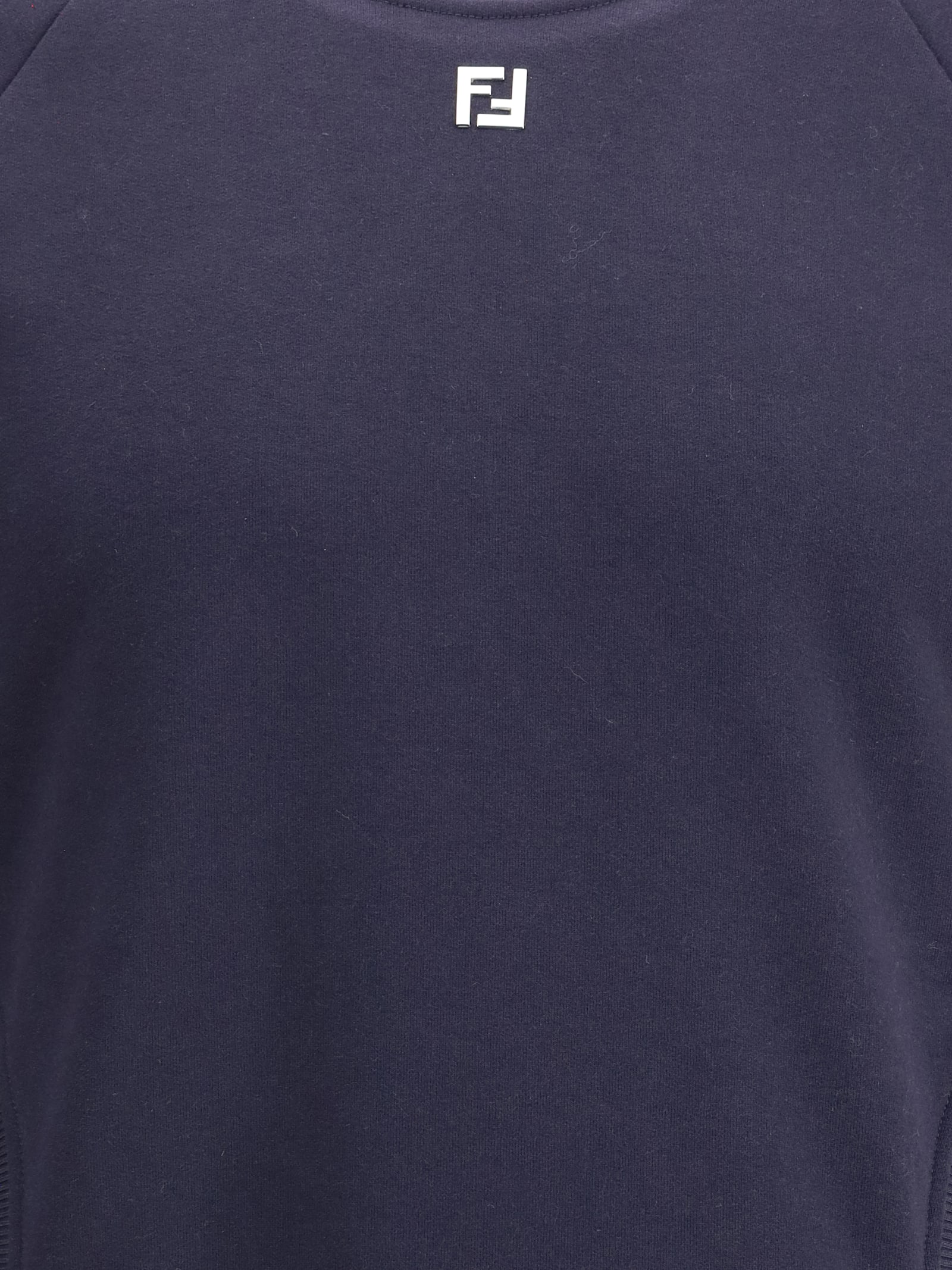 Fendi Jersey Sweatshirt In Blue