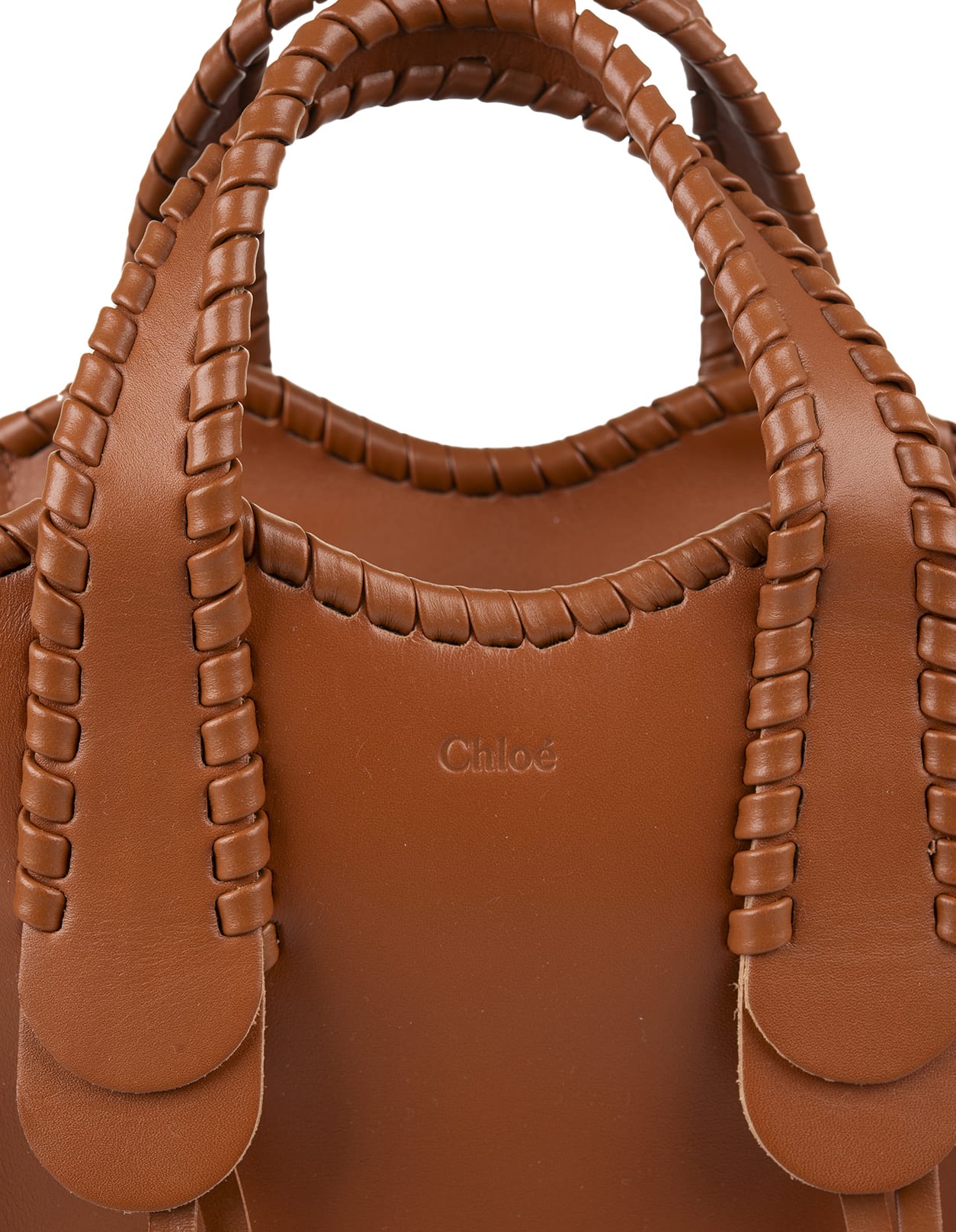 Shop Chloé Caramel Small Mony Handbag In Brown