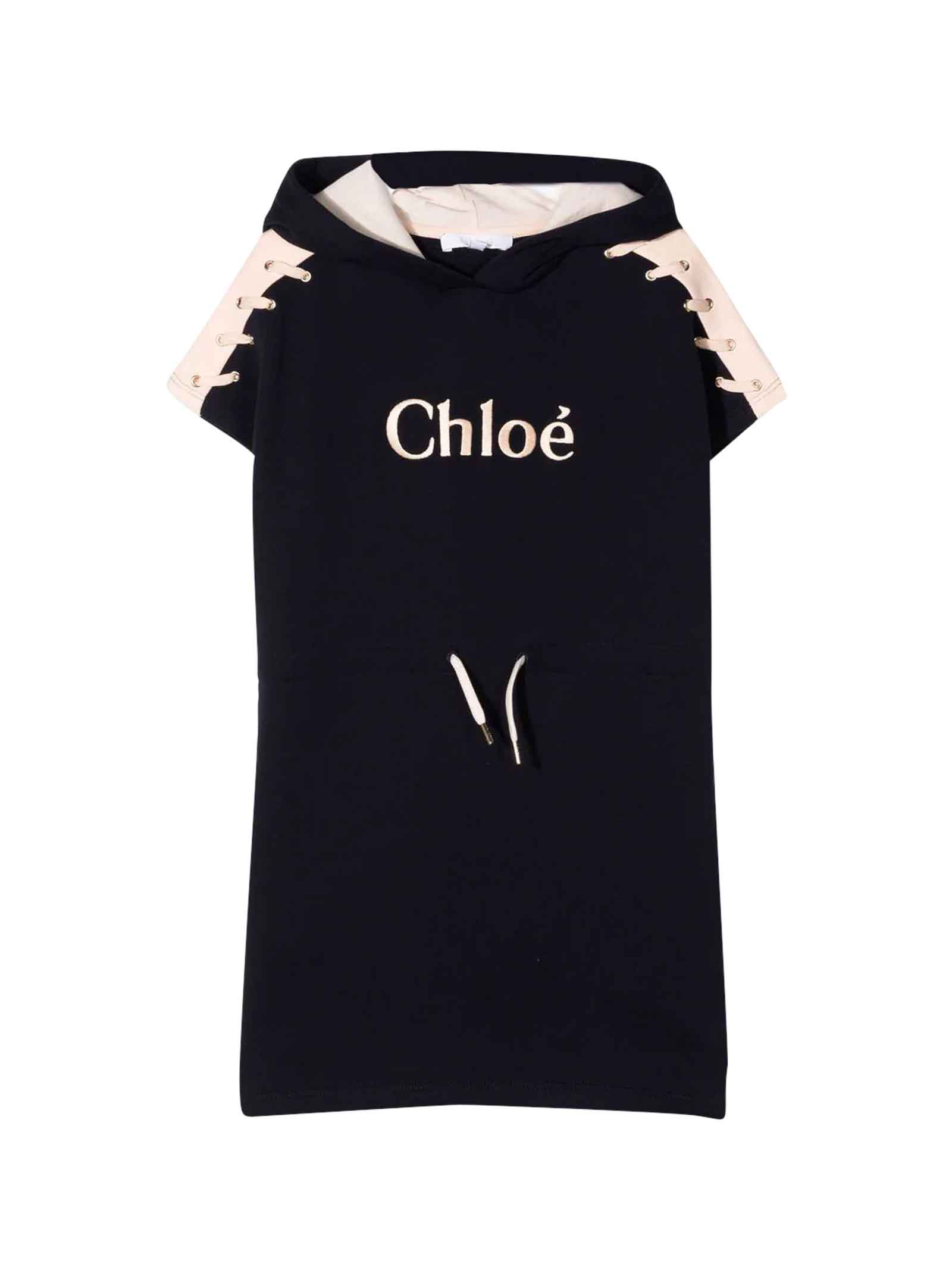 Black Chloé Kids Girl Dress