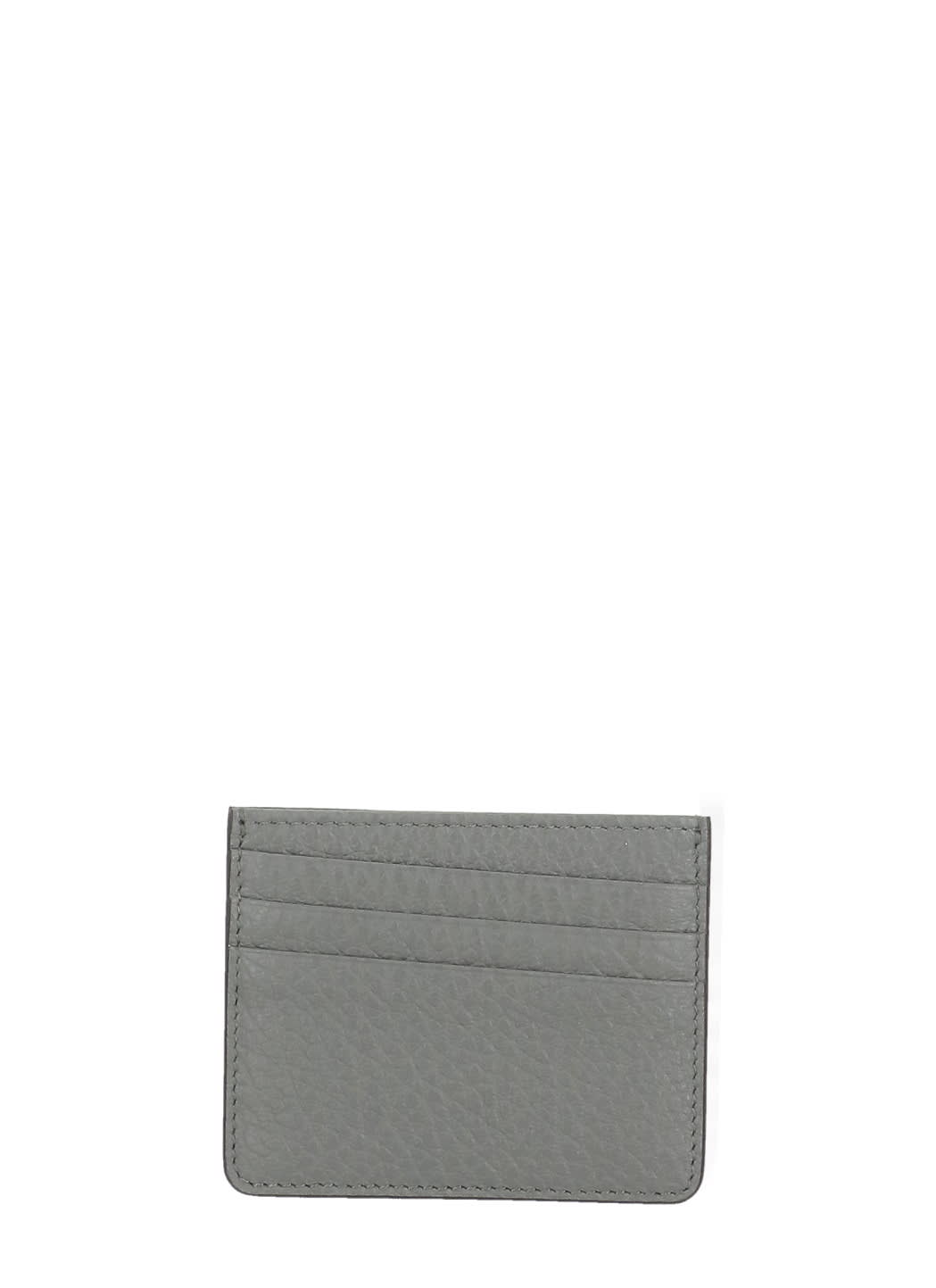 Maison Margiela Four Stitches Card Holder In Gray