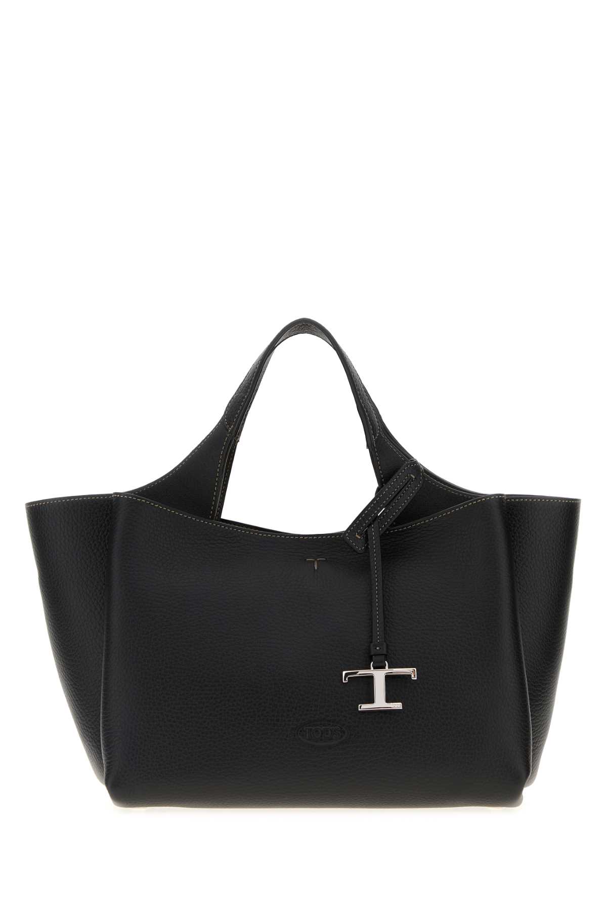 Tod's Black Leather Mini Handbag In Black