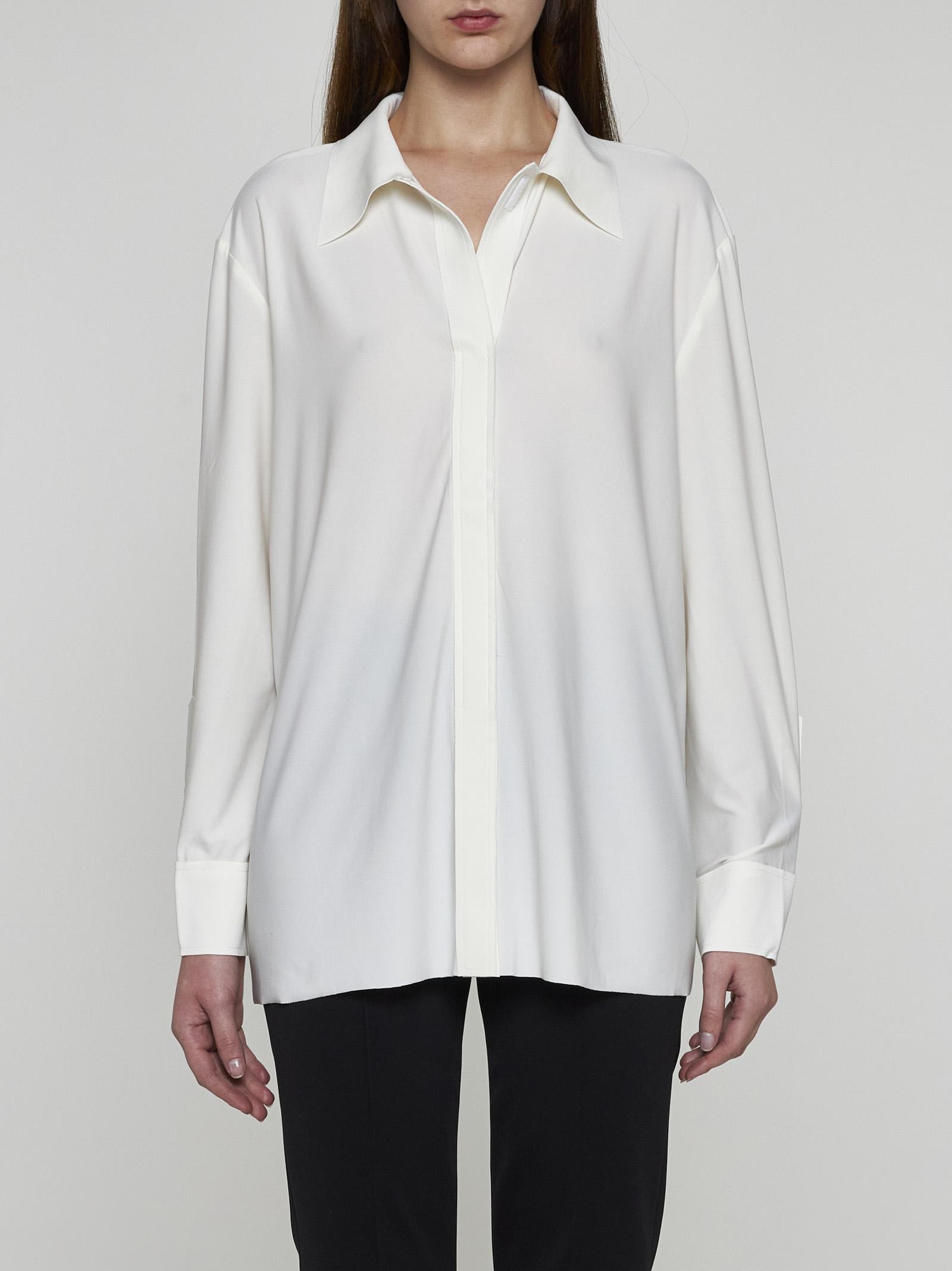 Shop Norma Kamali Boyfriend-fit Shirt In Avorio