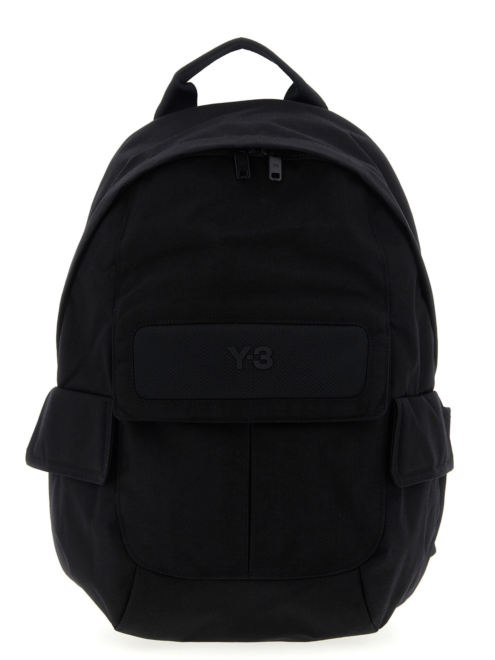 Y-3 Adidas Small Logo Pocket Backpack In Black