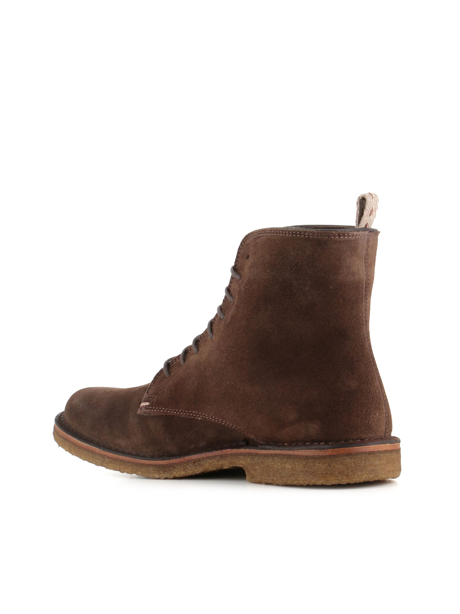 Shop Astorflex Lace-up Bootlex In Brown