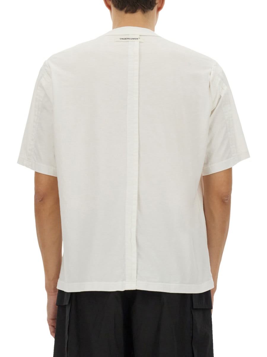 Undercover Relaxed-fit Graphic Print T-shirt With Crew Neck In White