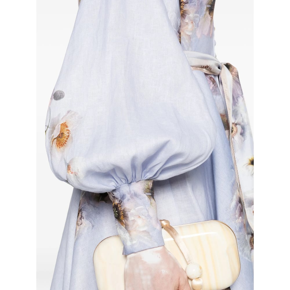 Zimmermann Hypnotic Mini Dress In Purple