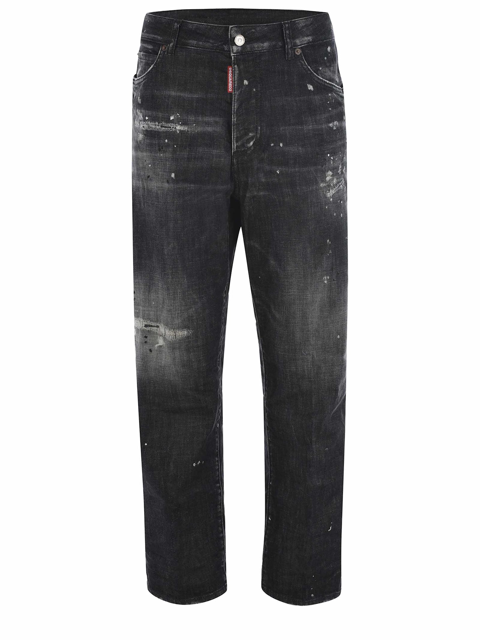 Shop Dsquared2 Jeans  Boston Made Of Denim In Denim Nero