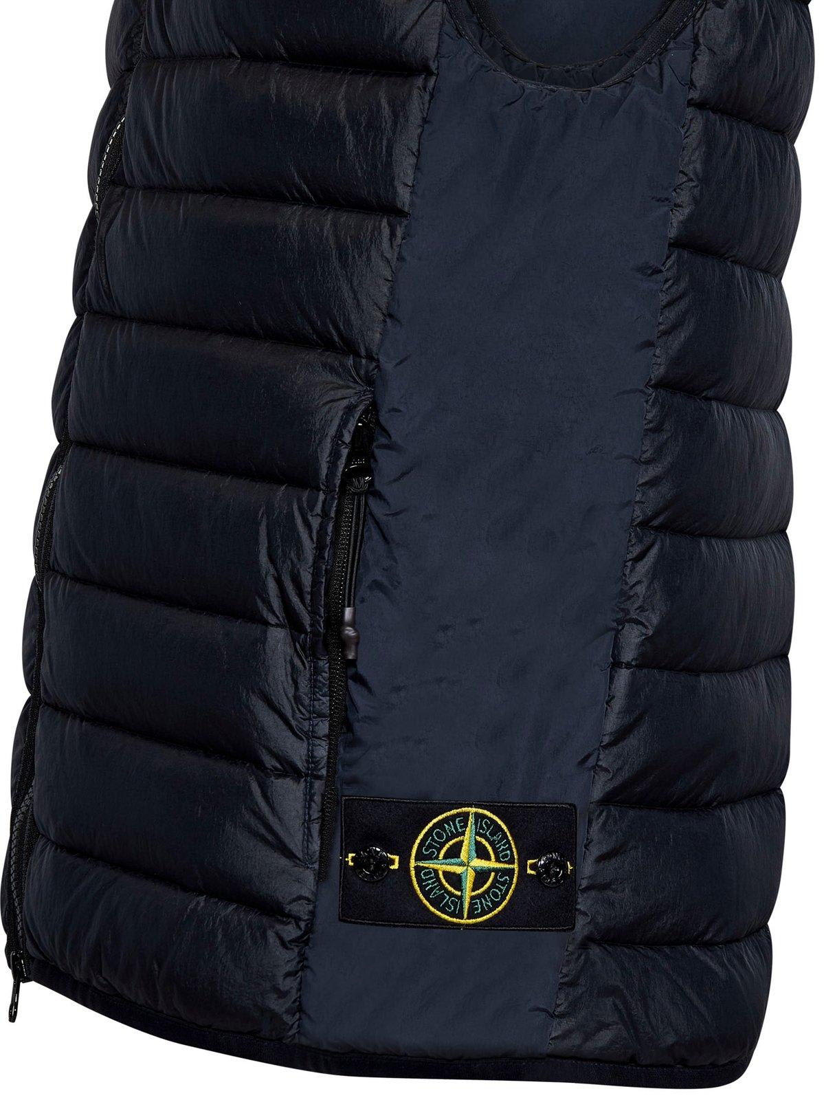 STONE ISLAND HIGH NECK QUILTED GILET 