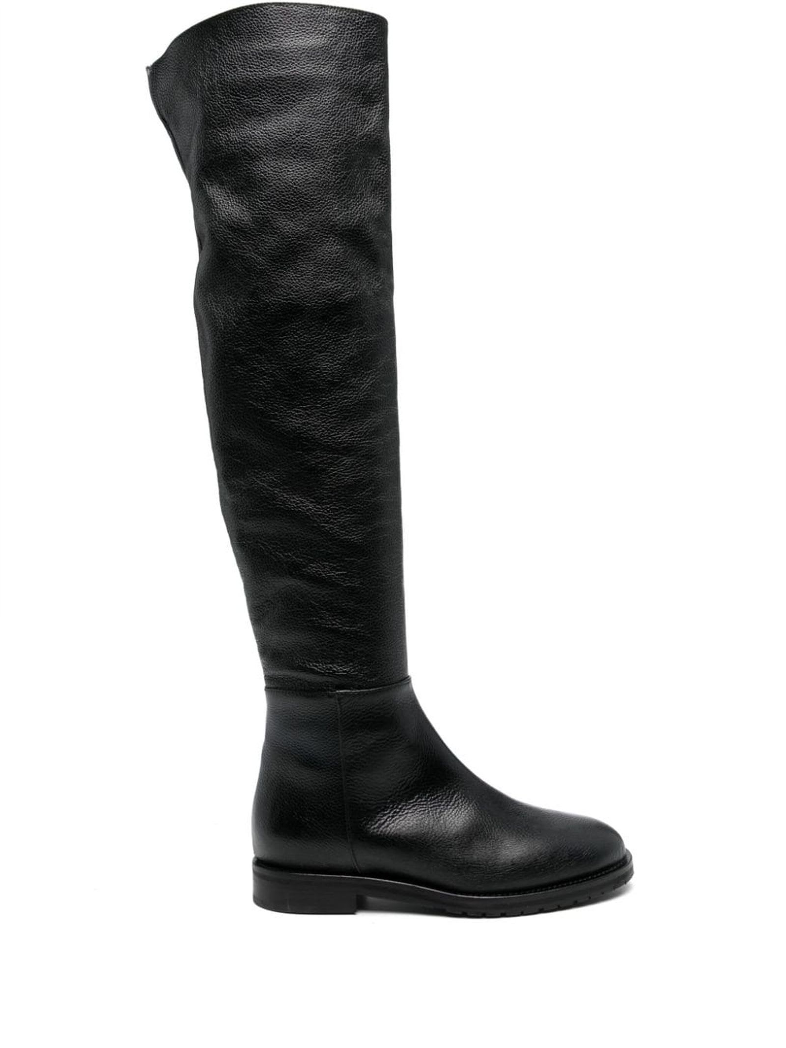 Shop Roberto Festa Black Calf Leather Arvid Boots