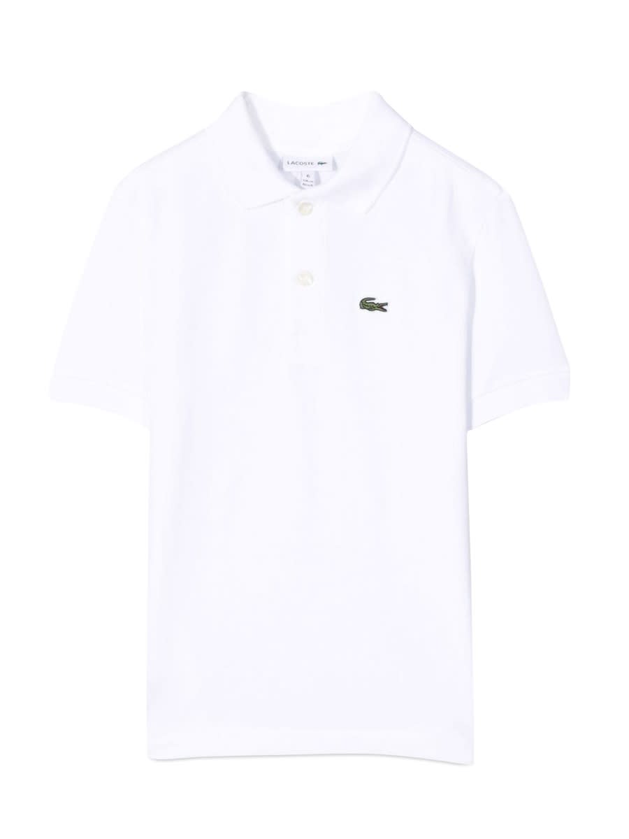 Lacoste Kids' Polo Regular Fit In White