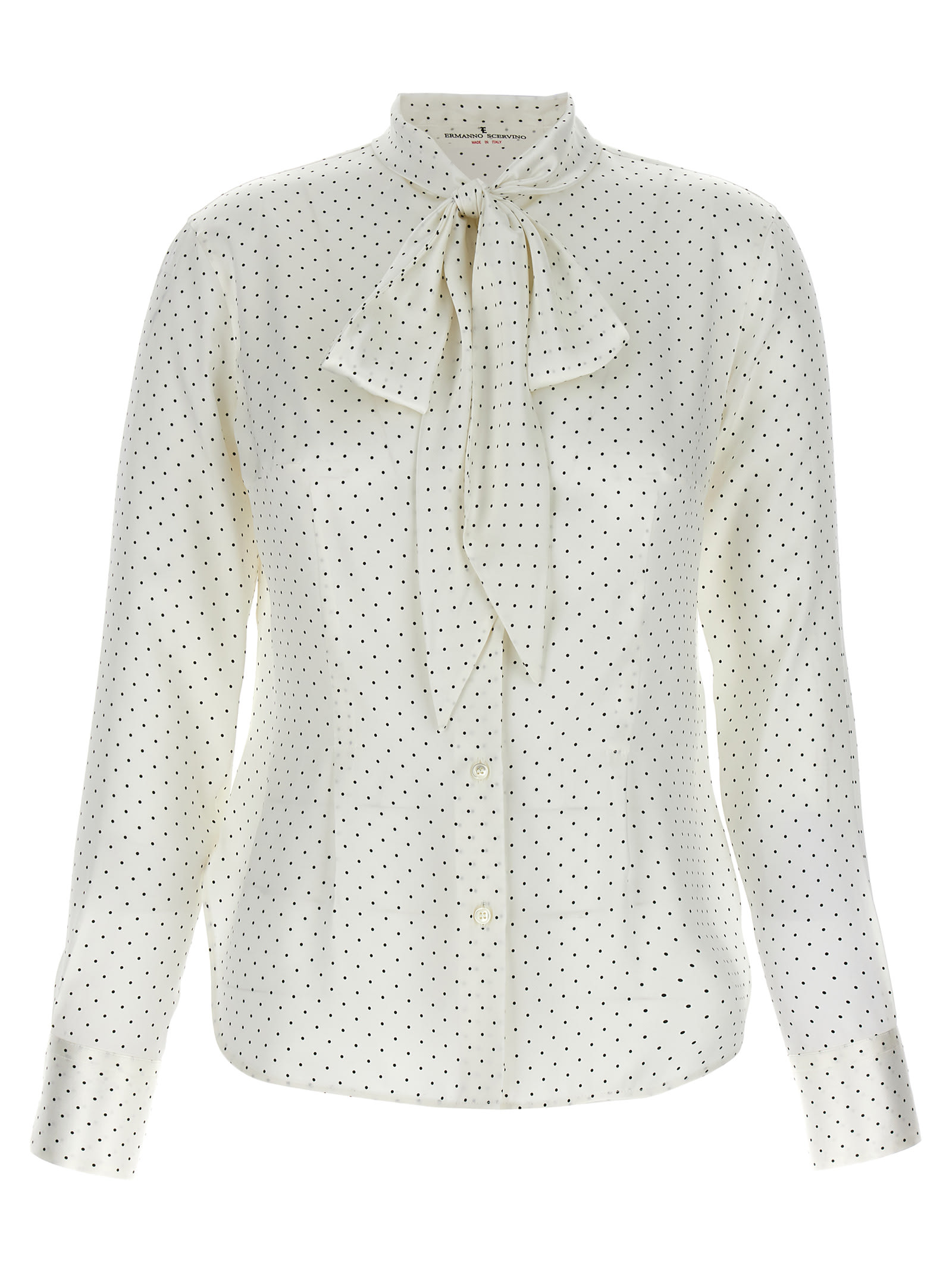 Polka Dot Silk Shirt