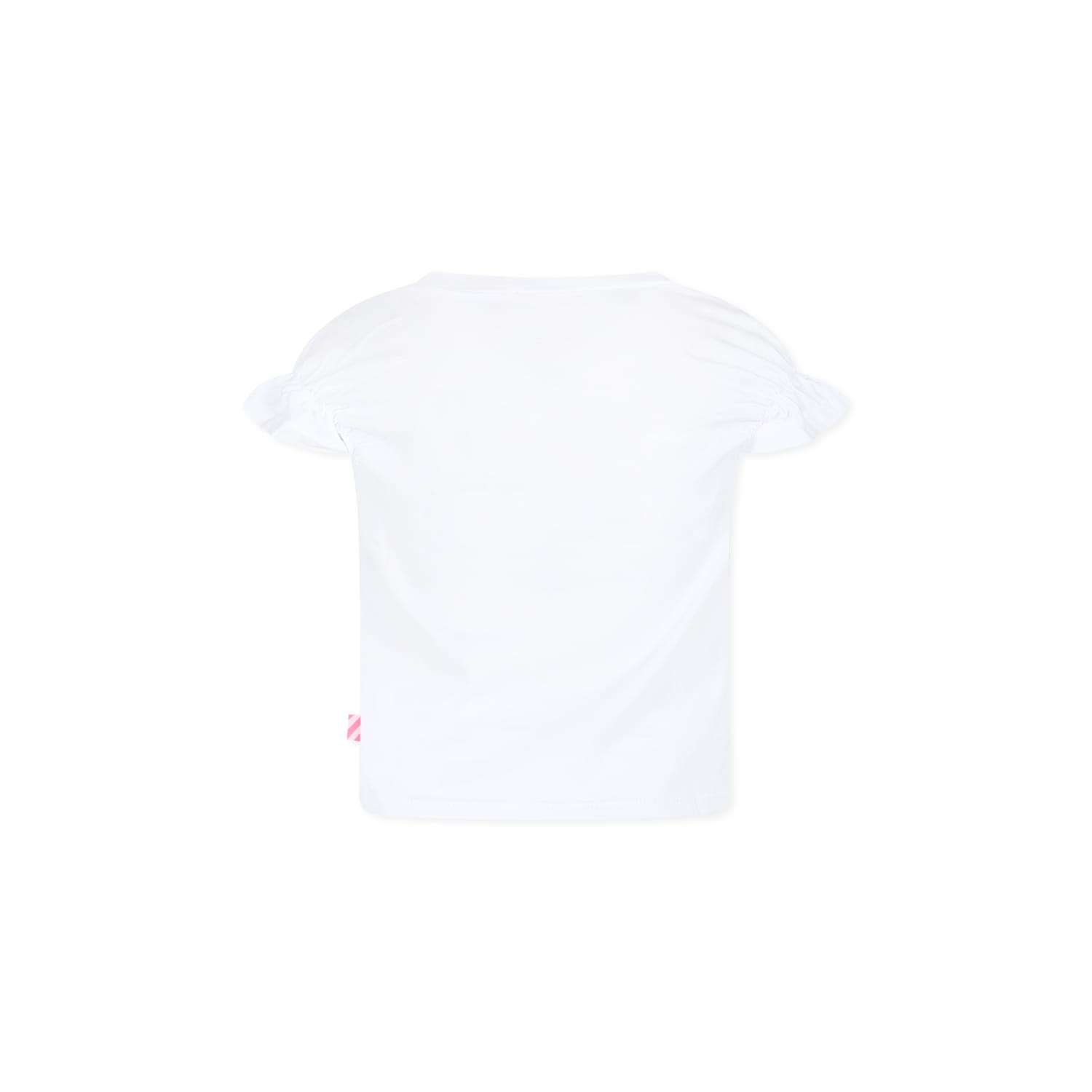 Billieblush White T-shir For Girl With Writing In White